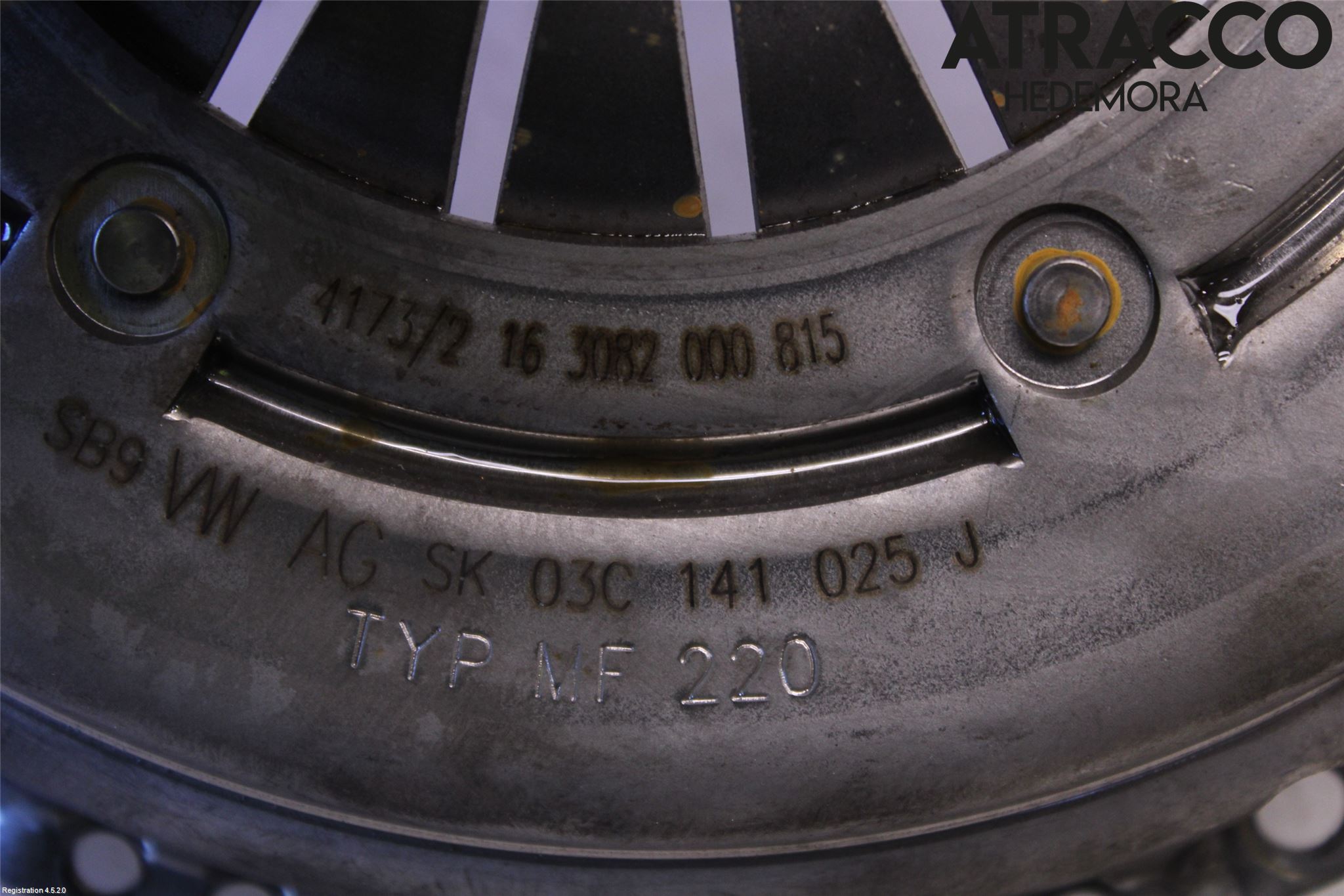 Volkswagen VW POLO 10-17 Koppling Tryckplatta