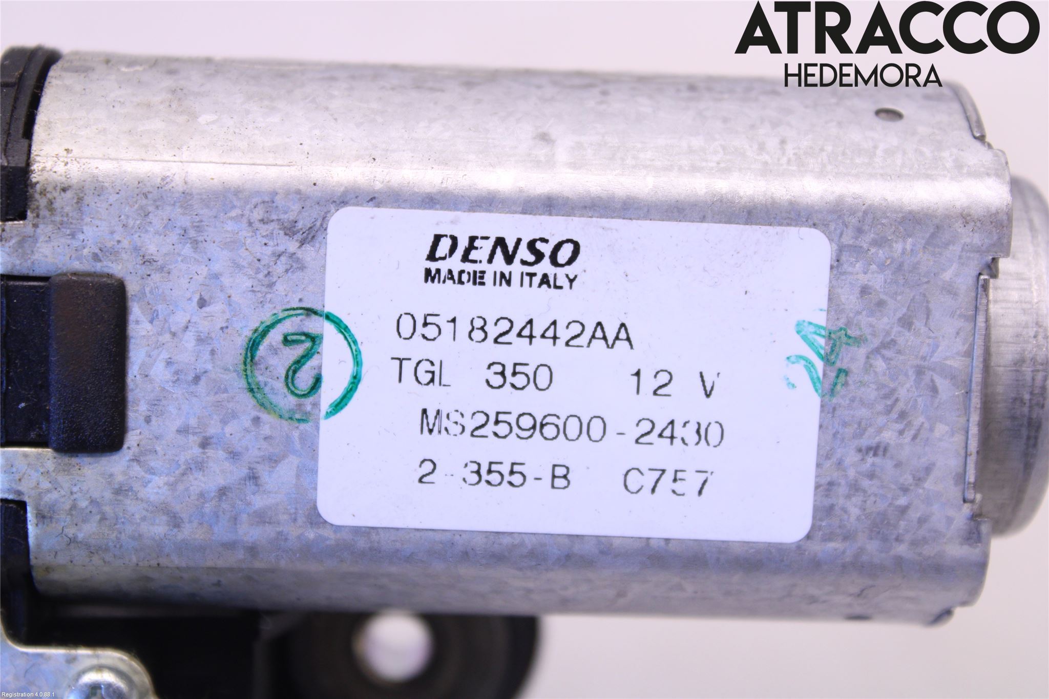 Fiat 500 07- Torkarmotor Baklucka