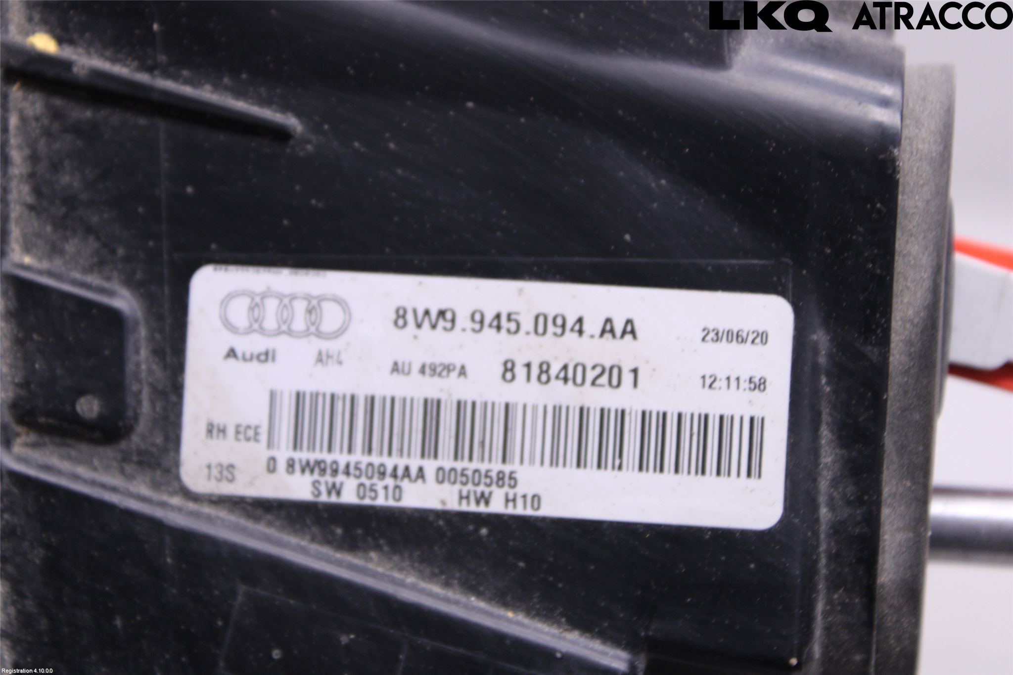 Audi A4/S4 B9 20- Bakljus Lucka Hö