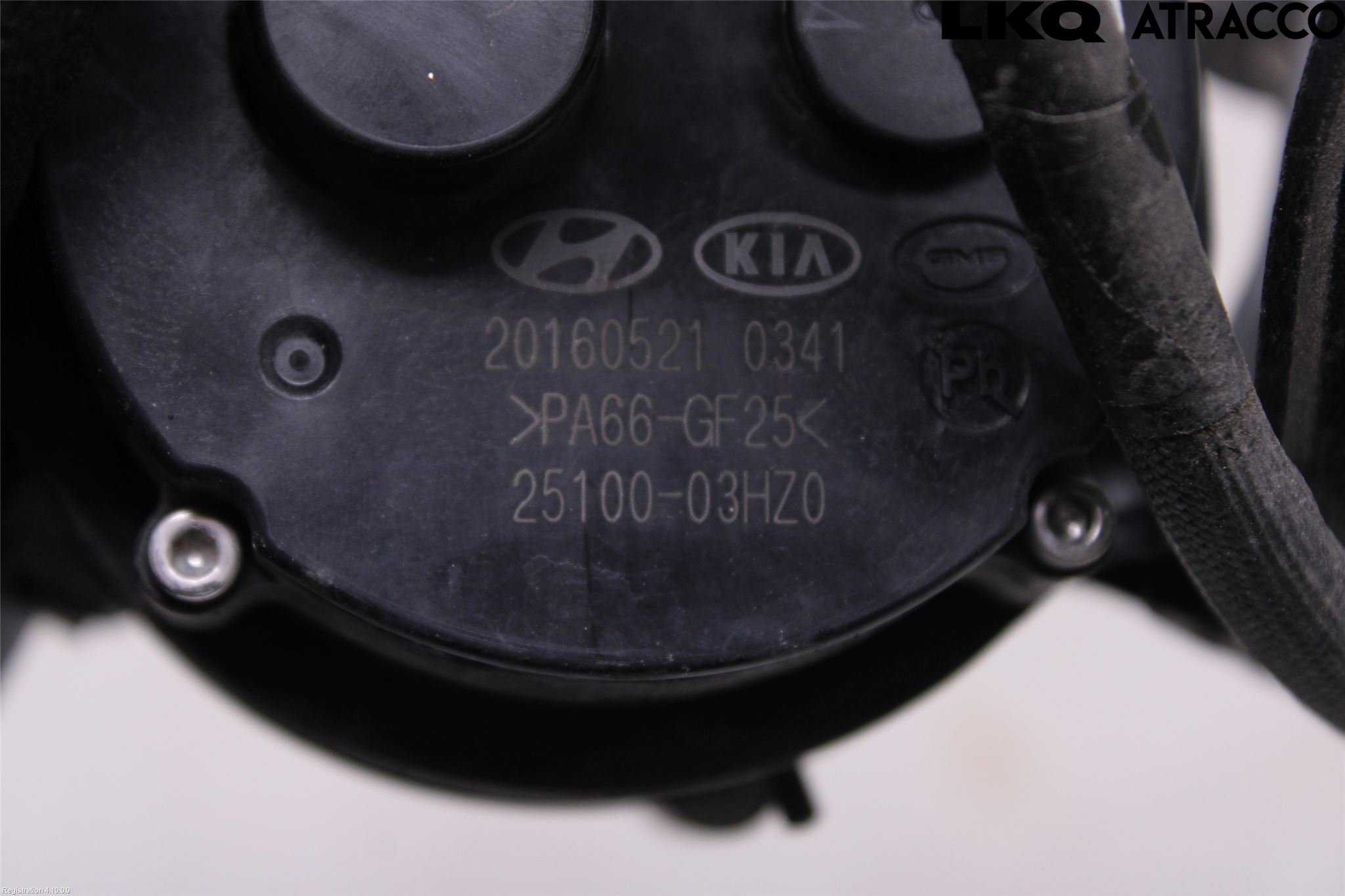 Kia NIRO (DE) 17-22 Värme Cirkulationspump