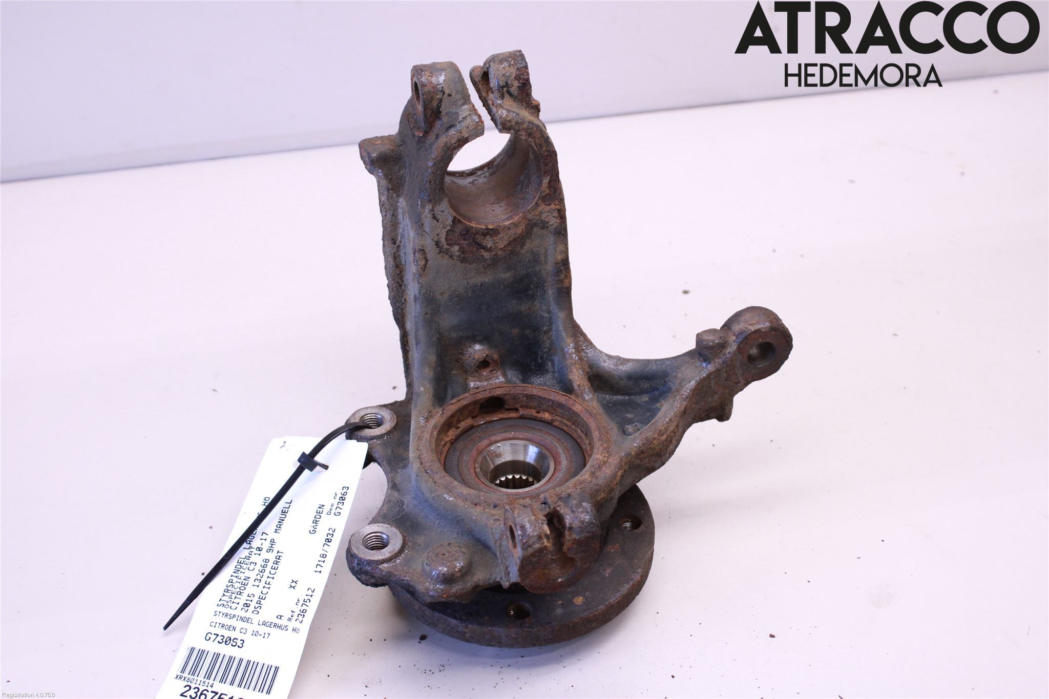 Citroen C3 10-17 Styrspindel Lagerhus Hö