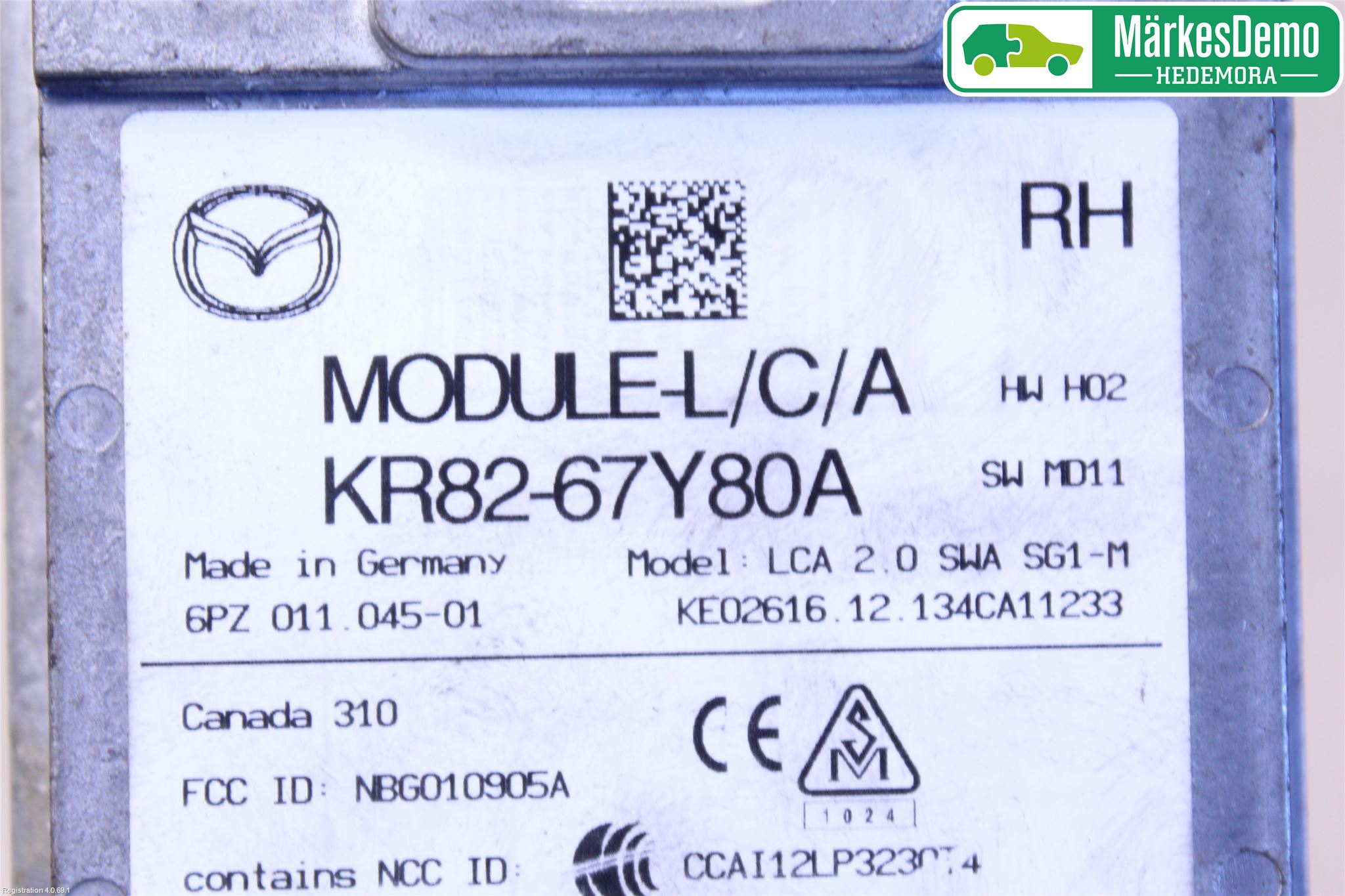 Mazda CX-5 12-17 Sensor Aktivt Kollisionsskydd