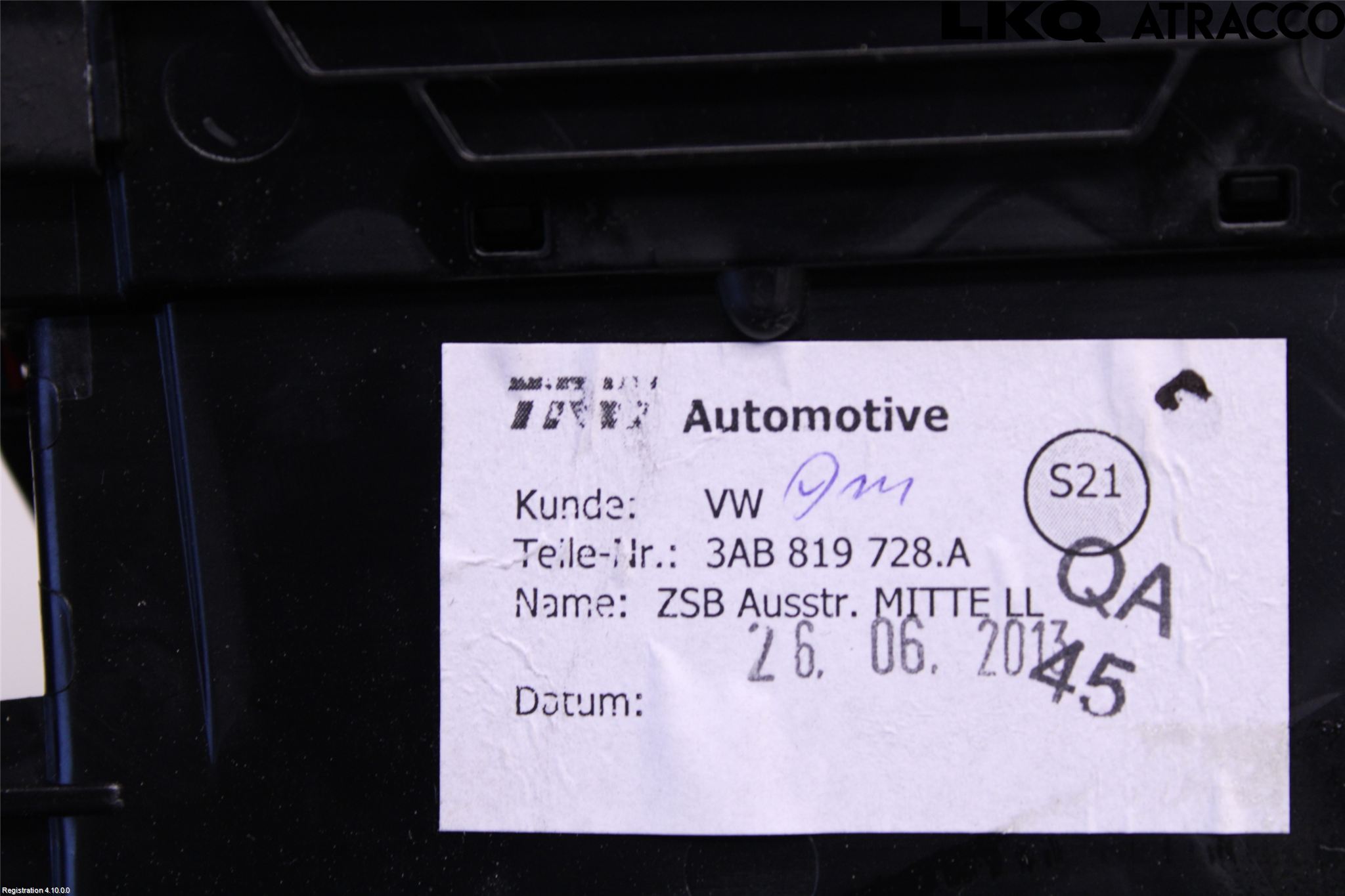 Volkswagen VW PASSAT 11-14 Defrosterkanal-Munstycke