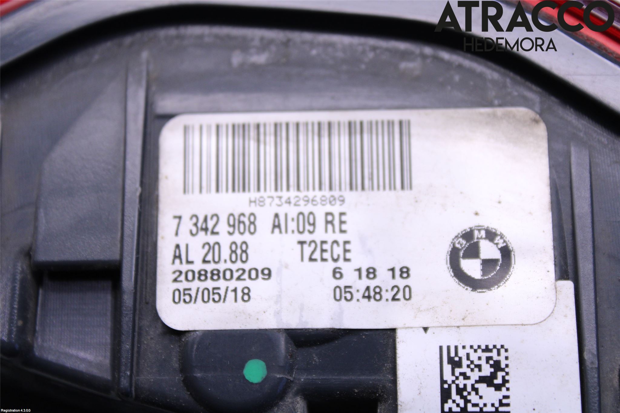 BMW 7 G11/G12 15-22 Bakljus Lucka Hö
