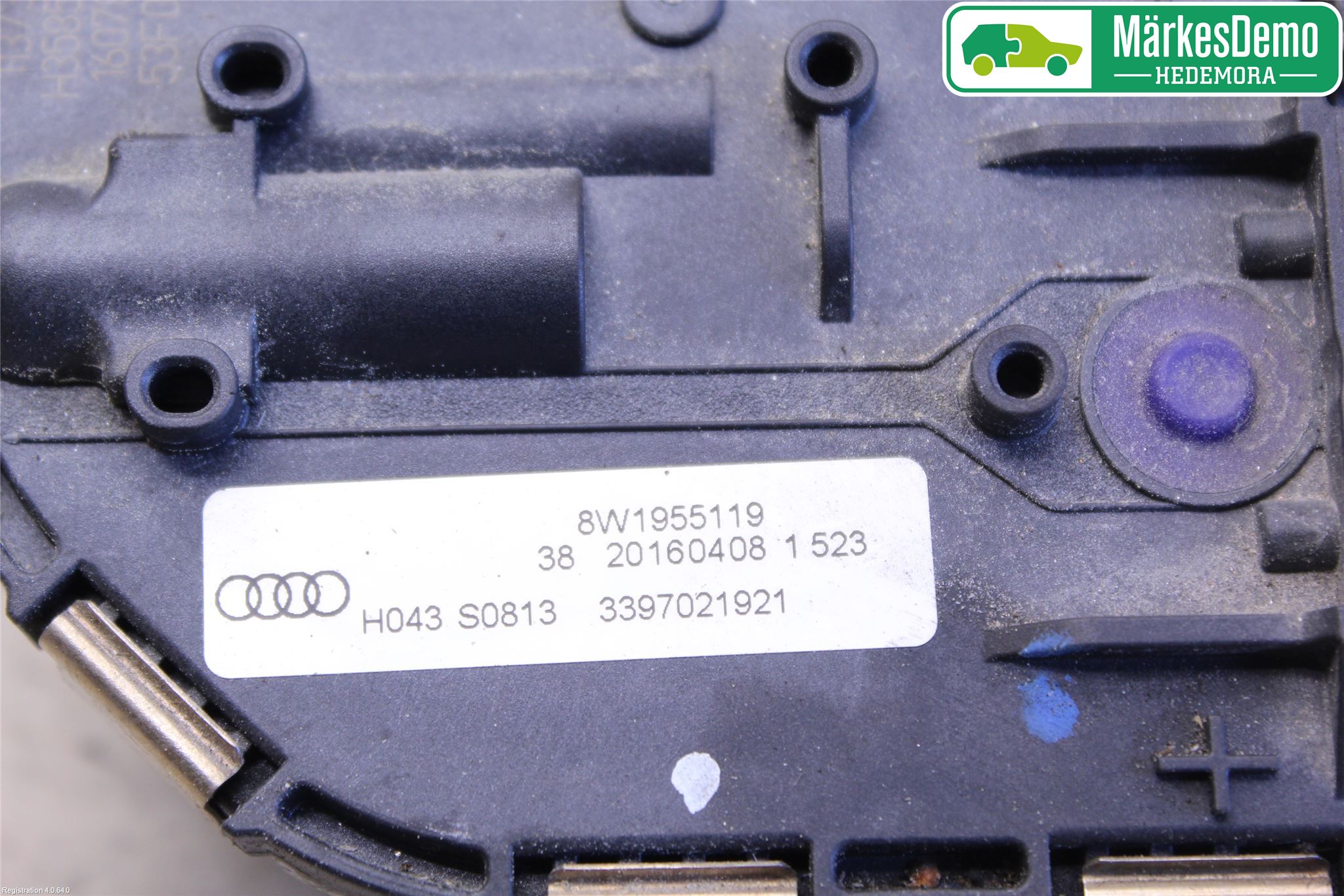 Audi A4/S4 B9 16-19 Torkarmotor Vindruta