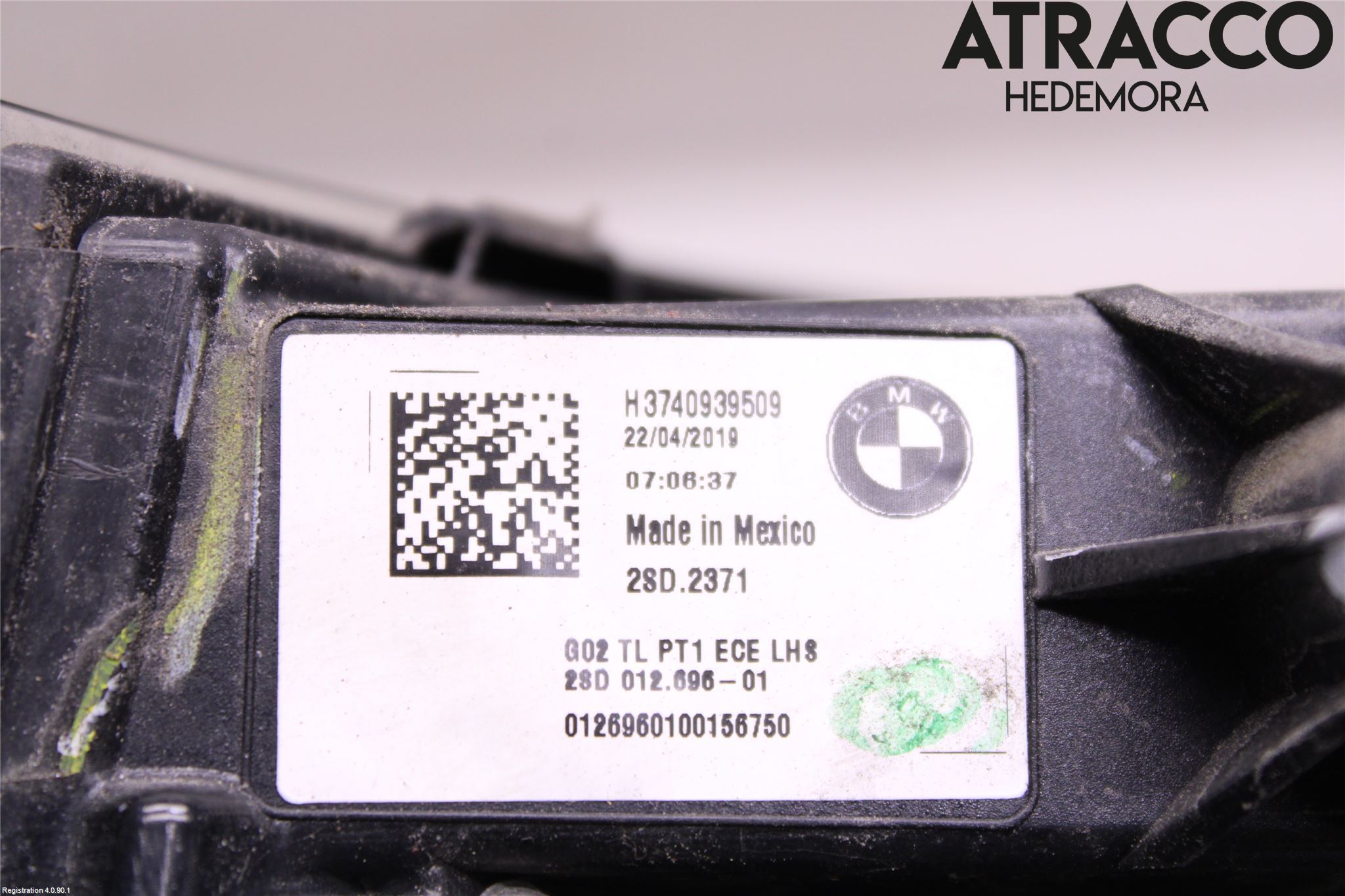 BMW X4 G02 18- Bakljus Vänster