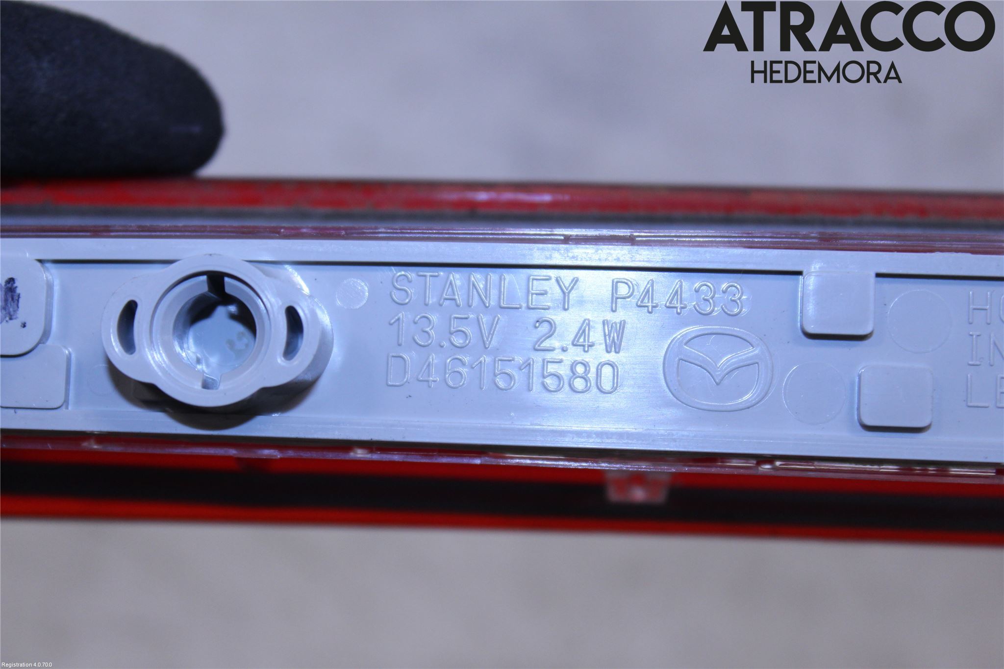 Mazda 2 (DE) 08-15 Bromsljus Bakruta