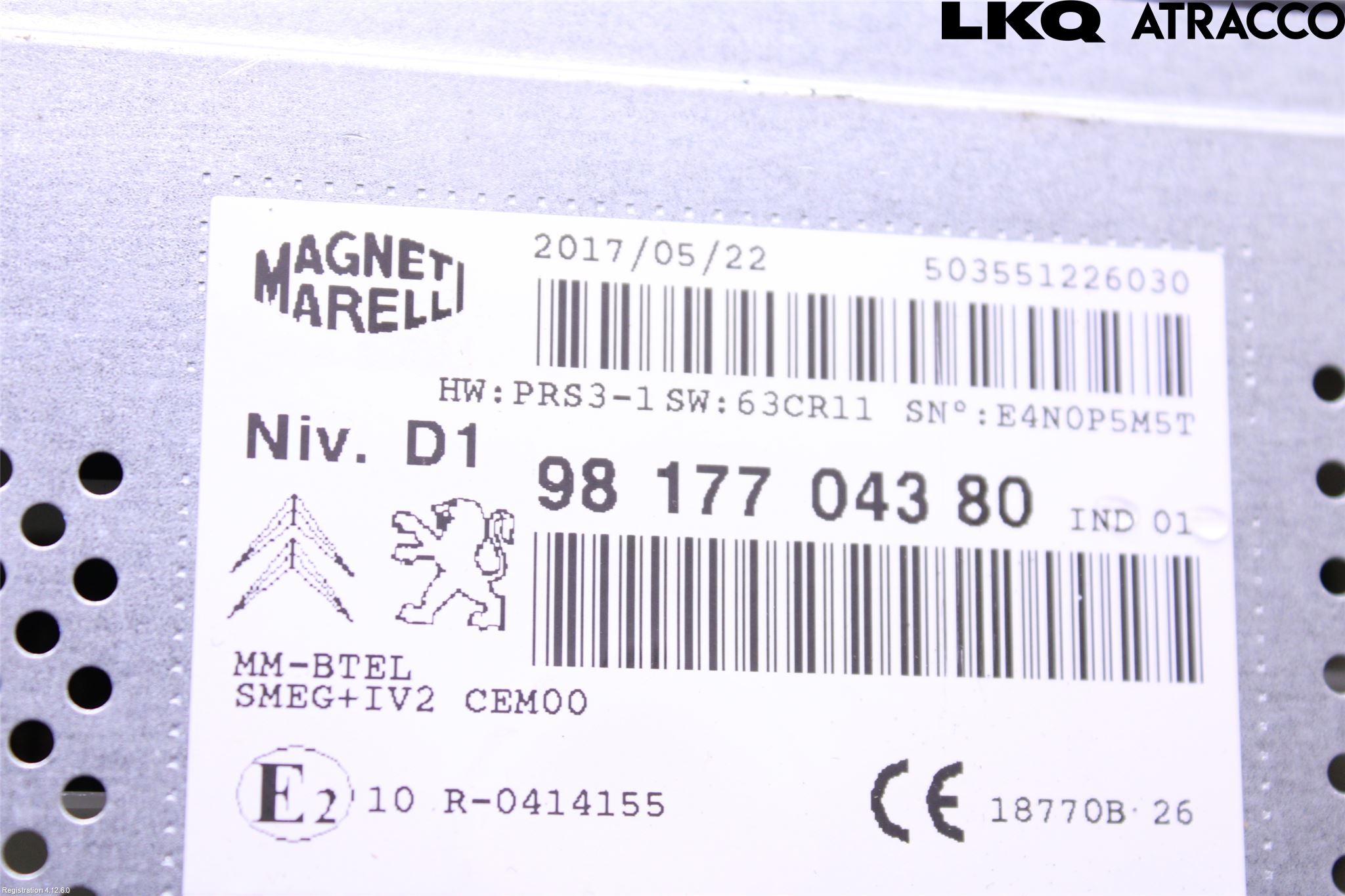 Citroen BERLINGO 08-18 Cd Radio - Multimediapanel
