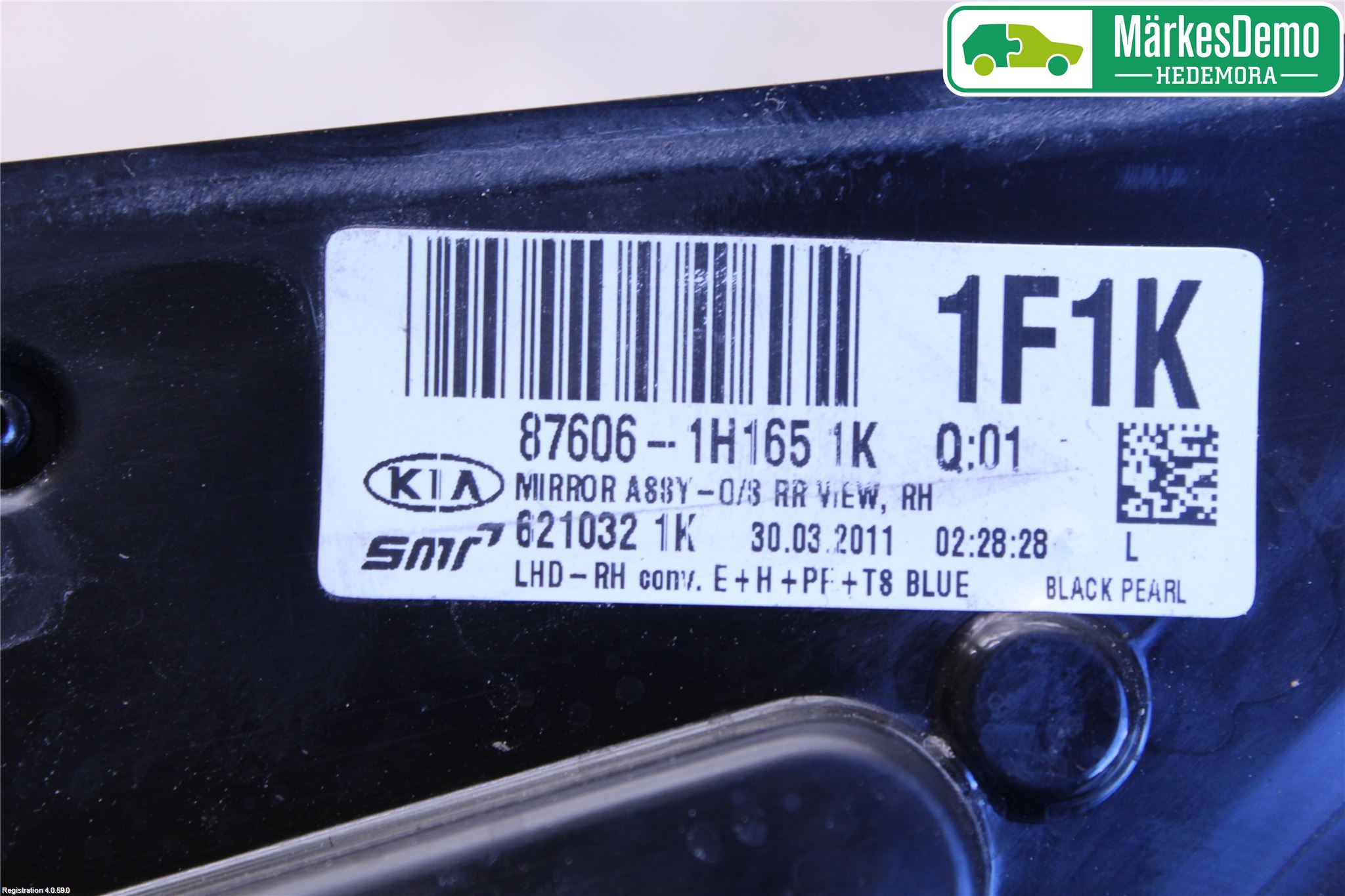 Kia CEED 06-12 Spegel Yttre El Hö