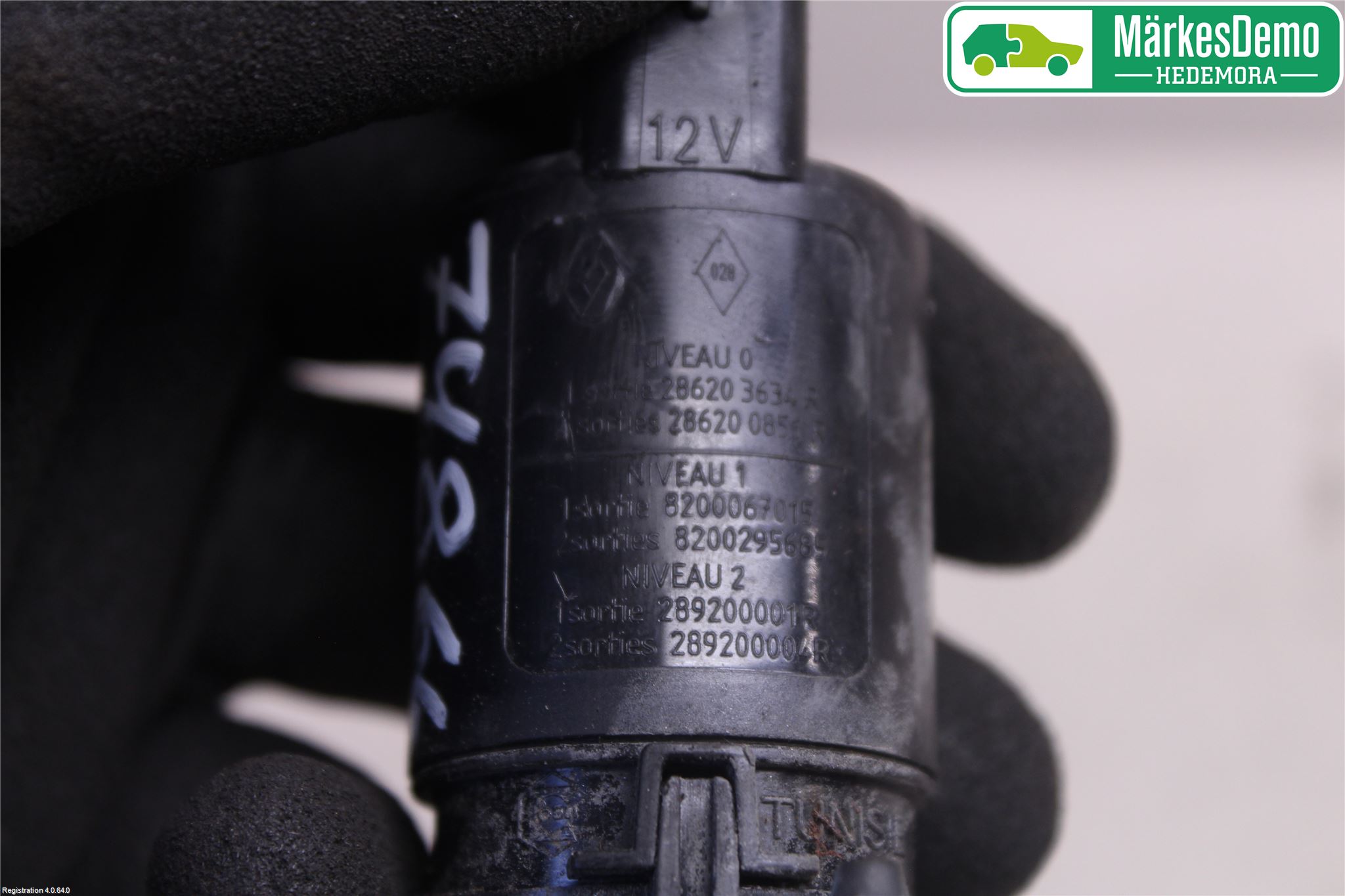 Mopedbil Chatenet CHATENET CH26 Spolarpump Vindruta