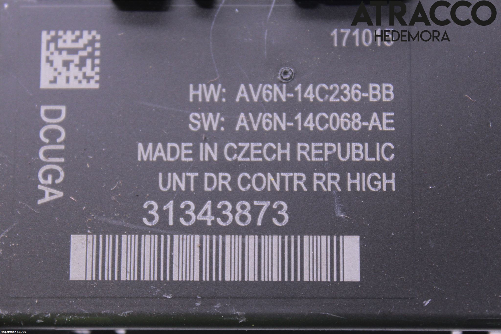 Volvo V40 12-19 Styrenhet Dörr