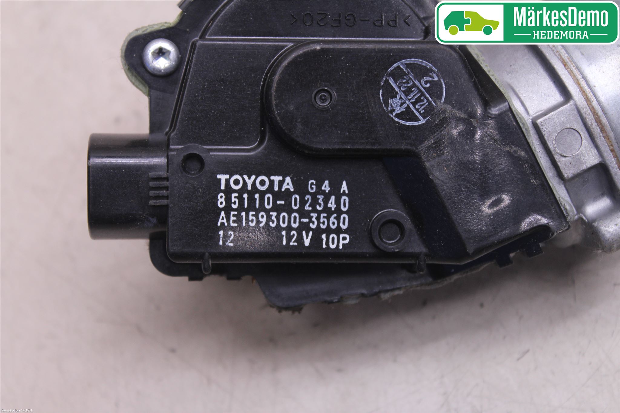 Toyota AURIS 13-19 Torkarmotor Vindruta