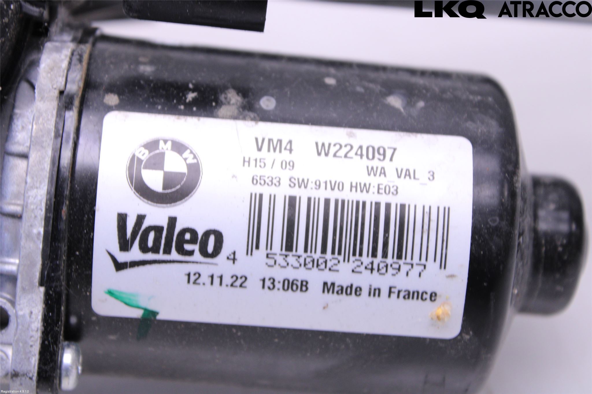 BMW 5 G30/G31/F90 17-23 Torkarmekanism Vindruta