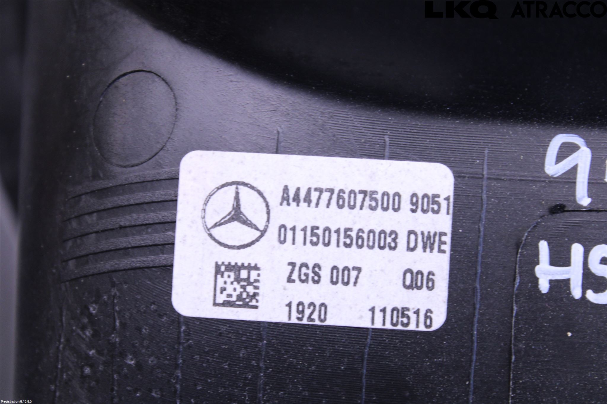 Mercedes-Benz MB VITO/V-KLASS (W640,W447,W448) 14- Dörrhandtag Yttre Hö