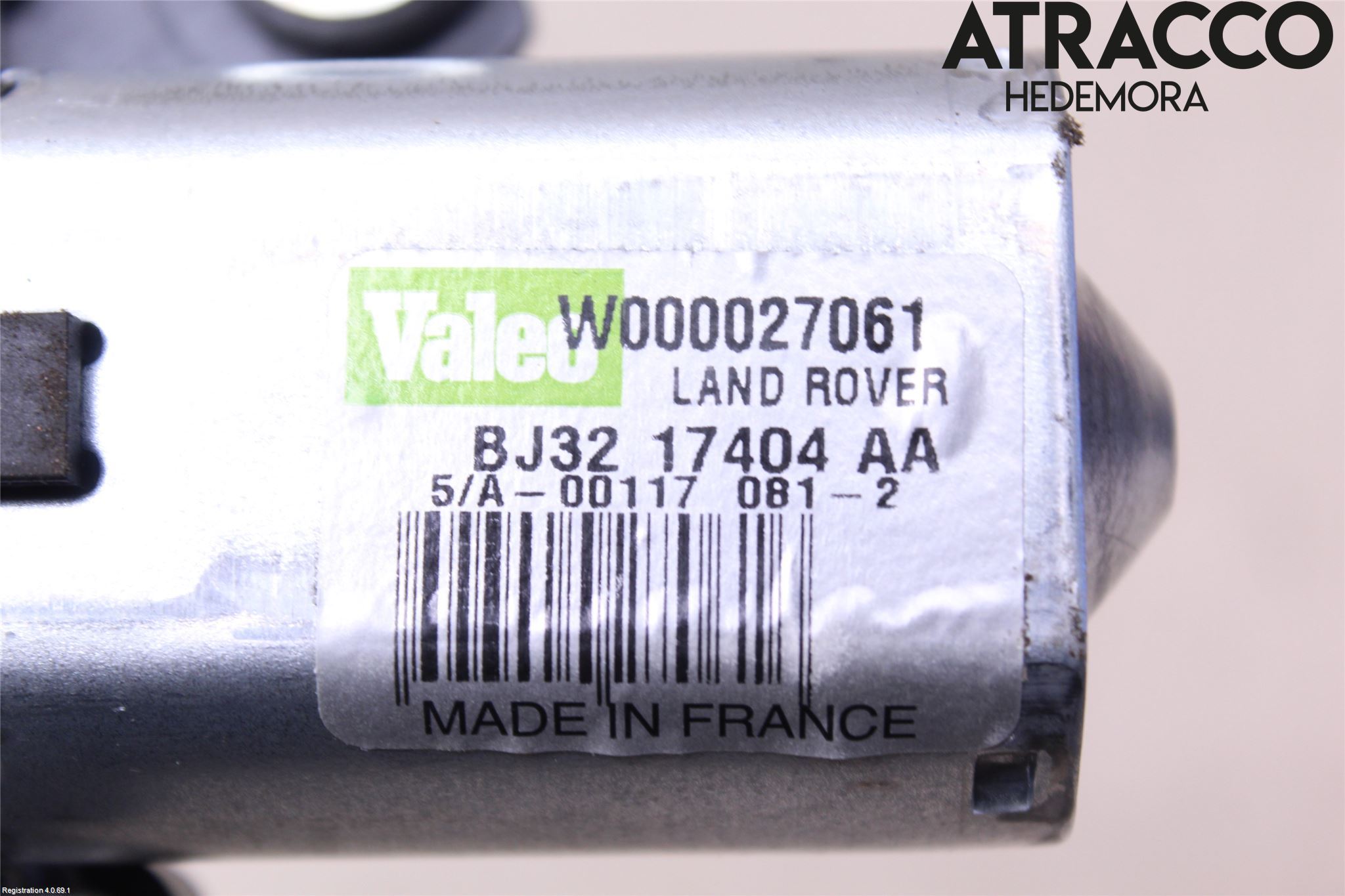 Landrover LAND ROVER RANGE ROVER EVOQUE (L538) 11-18 Torkarmotor Baklucka