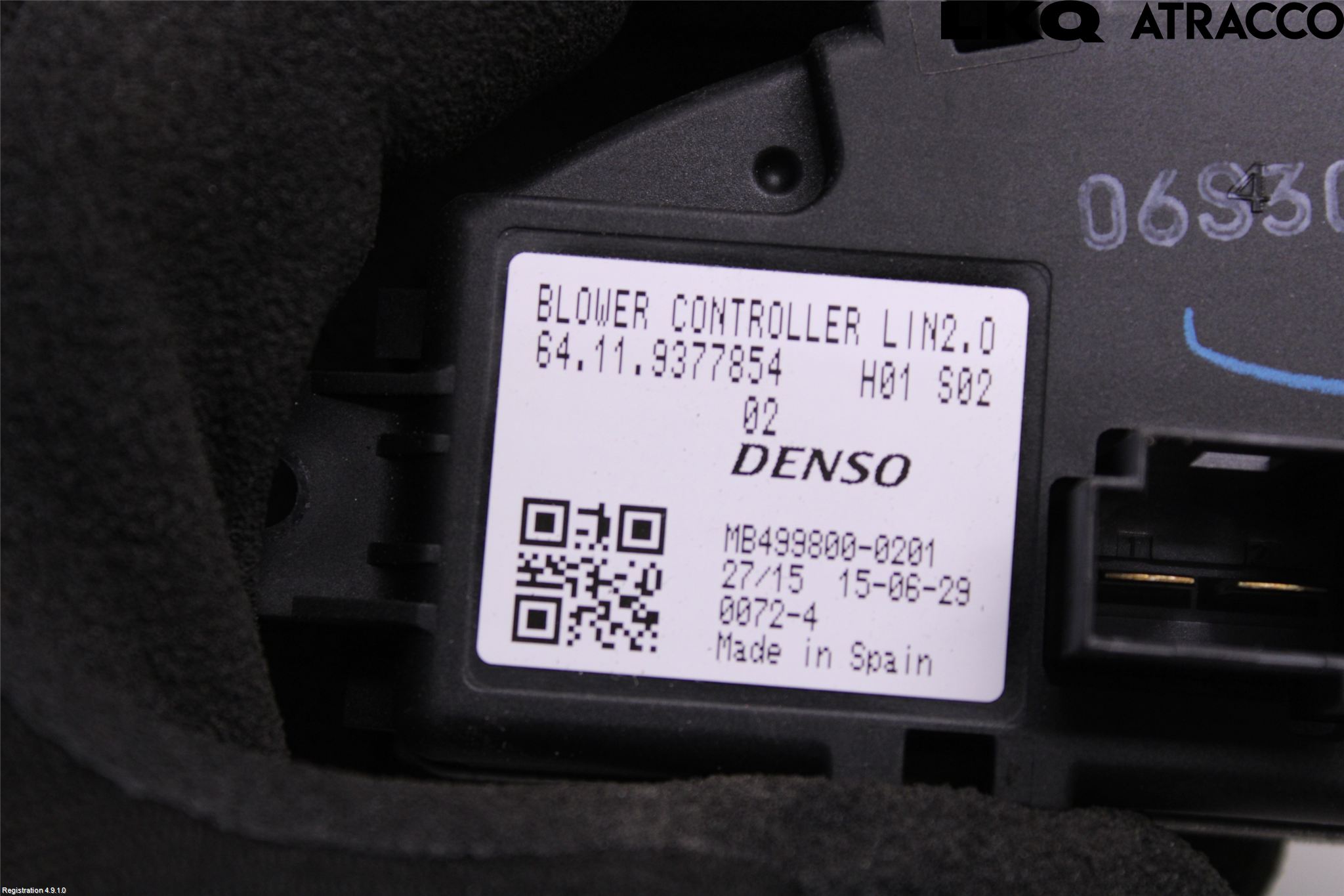 BMW i3 I01 13-22 Värmefläktsmotstånd