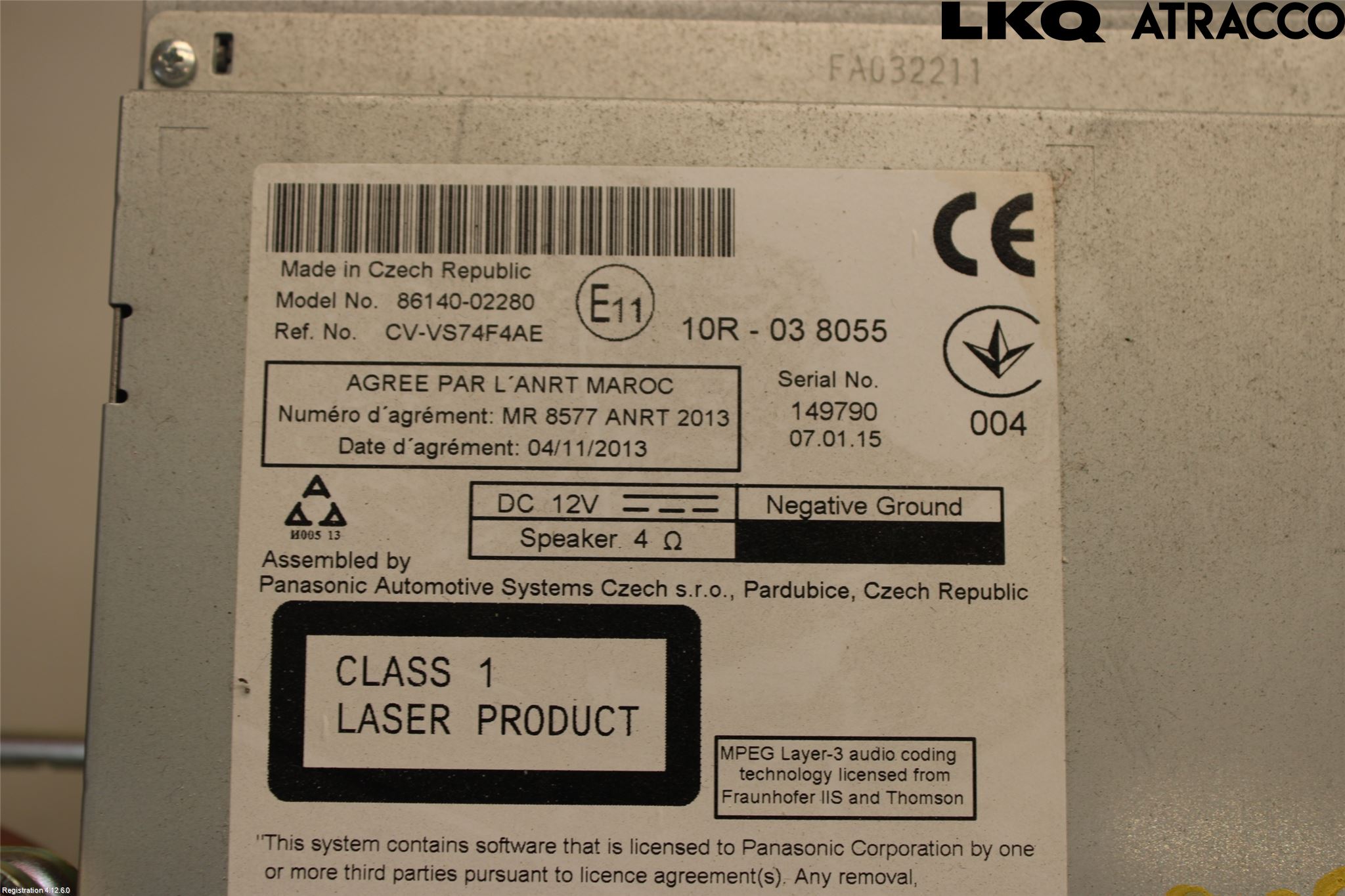 Toyota AURIS 13-19 Cd Radio - Multimediapanel