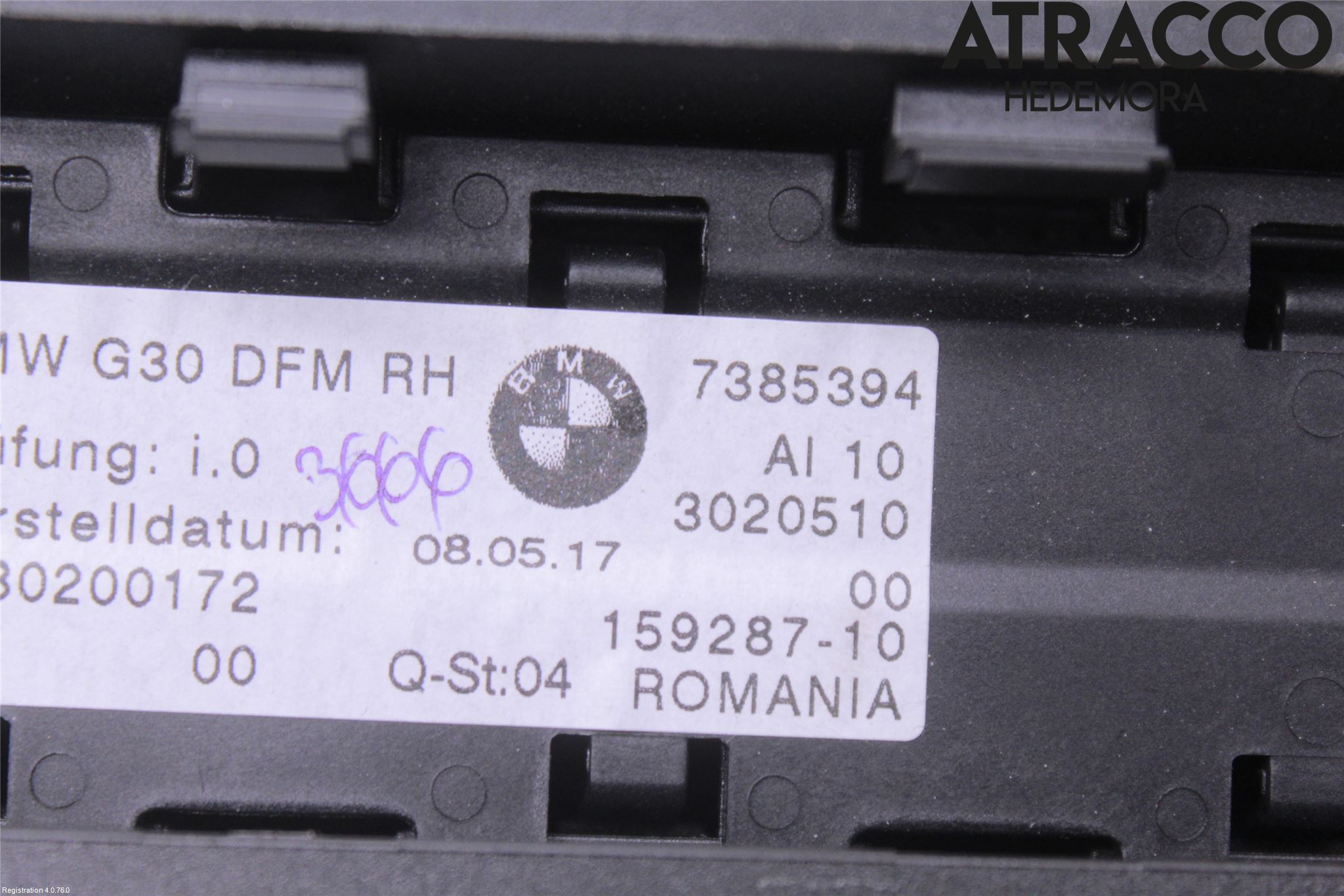 BMW 5 G30/G31/F90 17-23 Solskydd