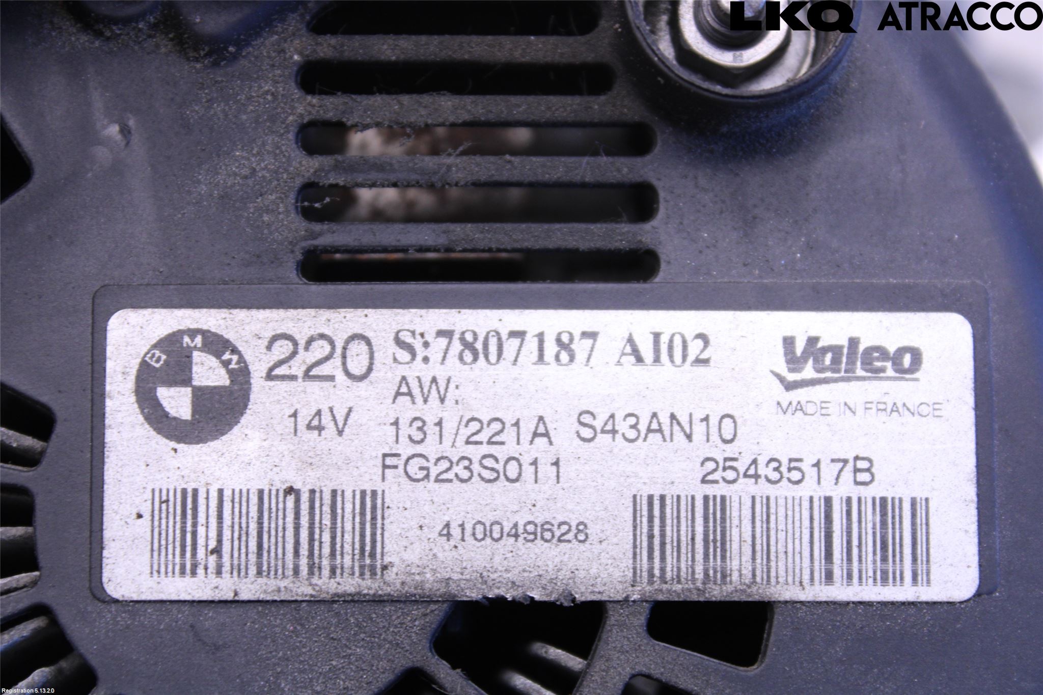 BMW 5 F10/F11/F18 09-17 Generator