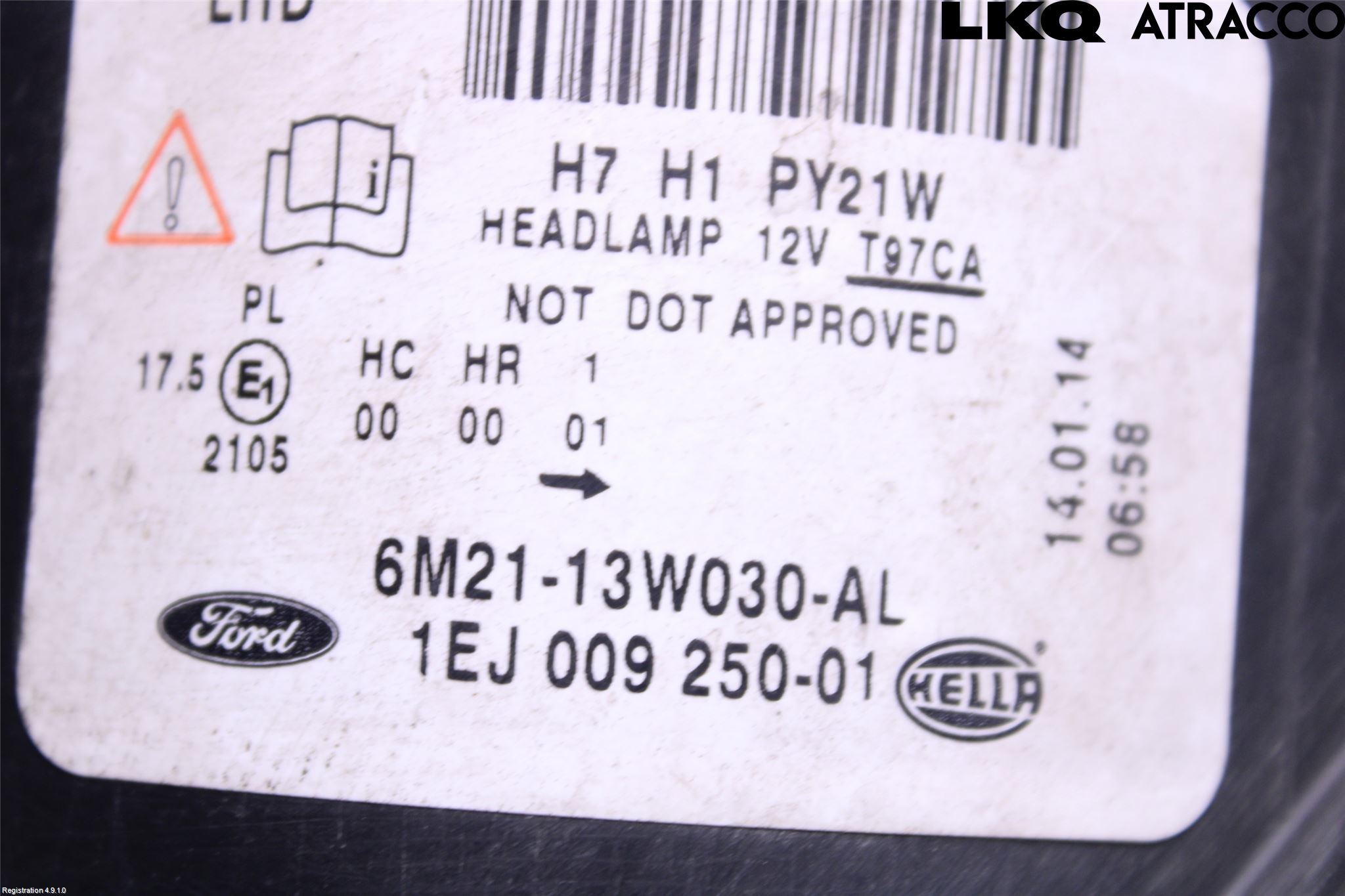 Ford GALAXY 06-15 Strålkastare Vänster