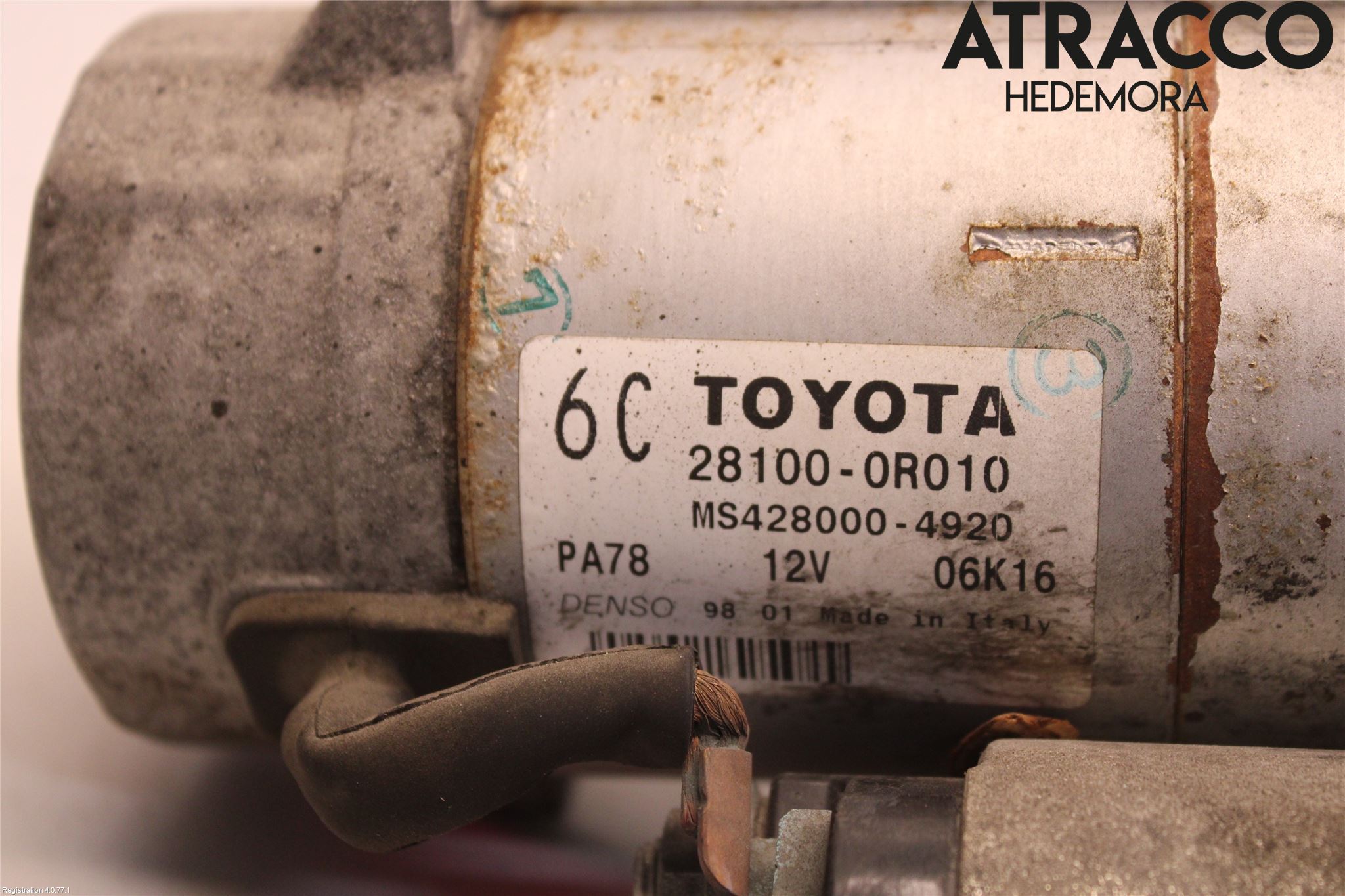 Toyota AVENSIS 07-08 Startmotor Diesel