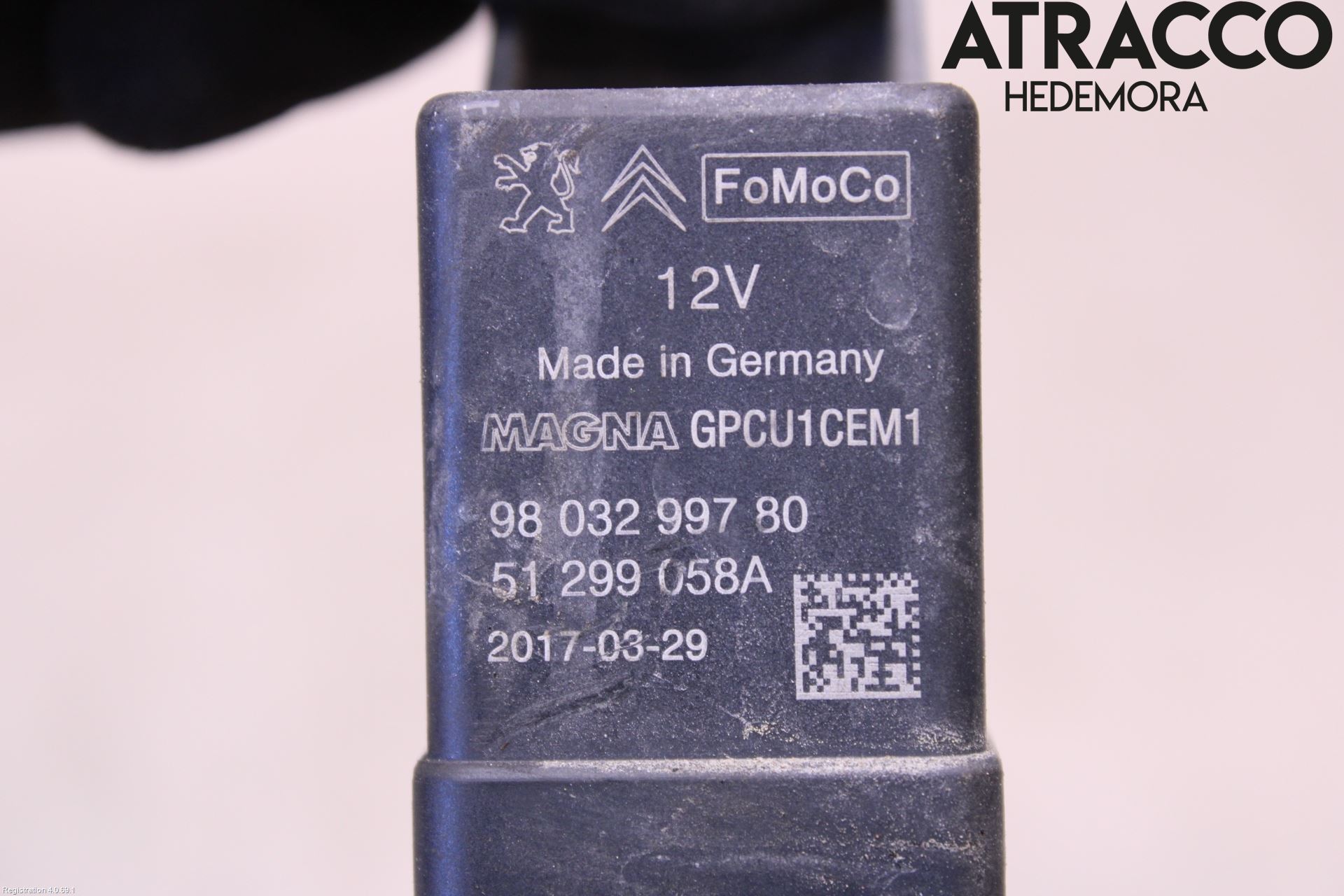 Citroen BERLINGO 08-18 Relä Glödning Diesel