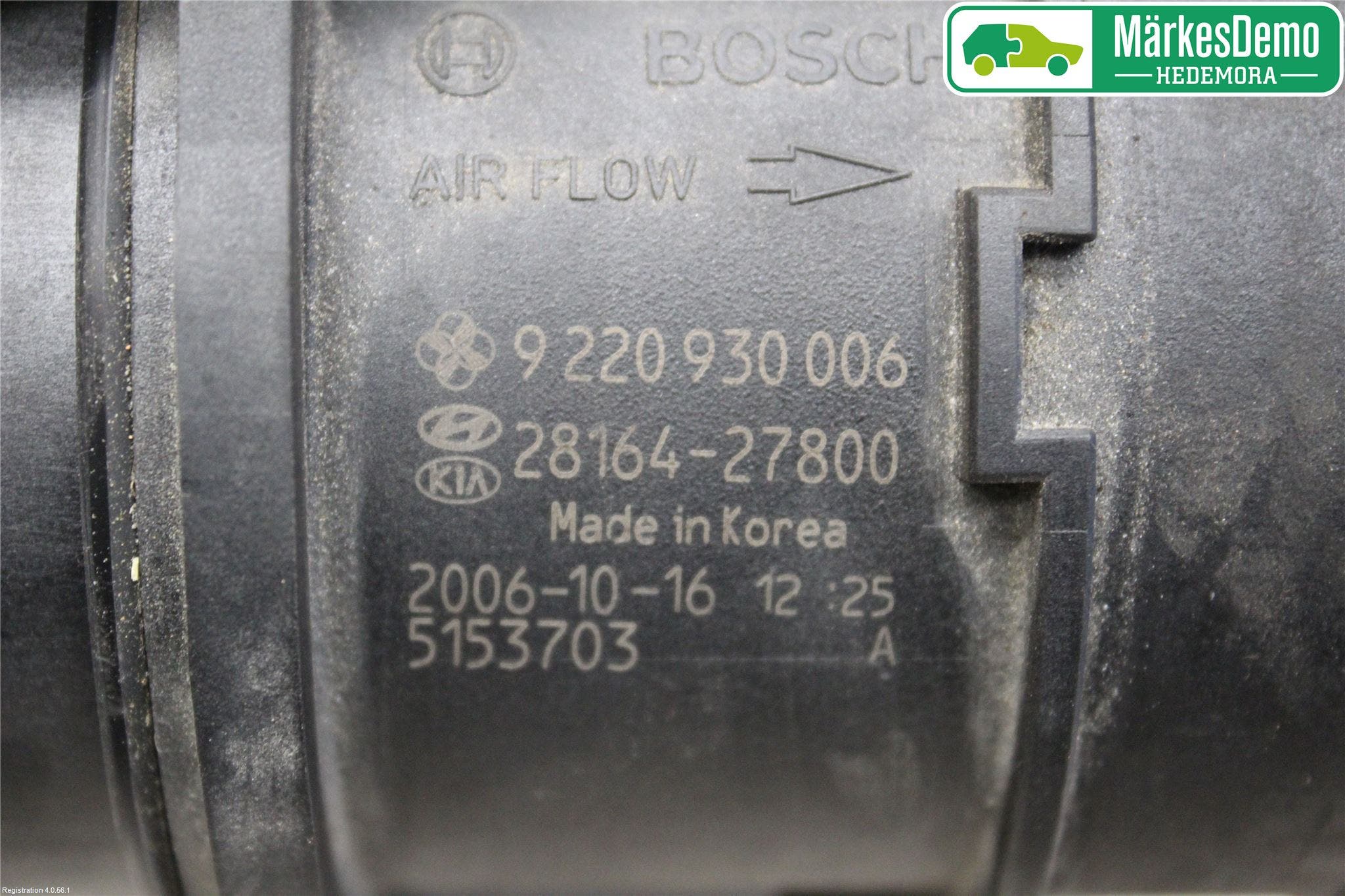 Hyundai SANTA FE 06-12 Injluftmassamätare