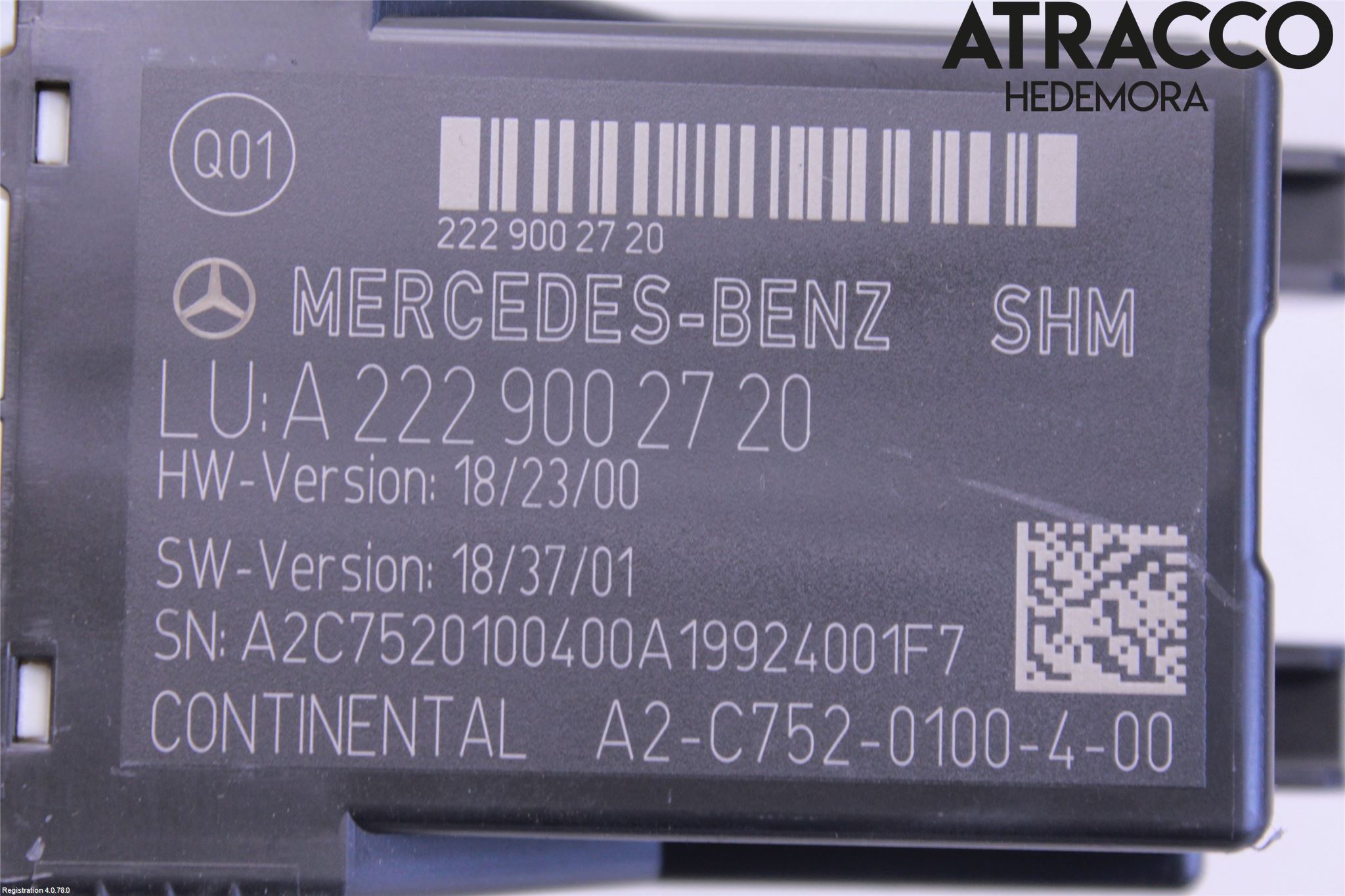 Mercedes-Benz MB E-KLASS (W213) 16-23 Relä Stolvärme