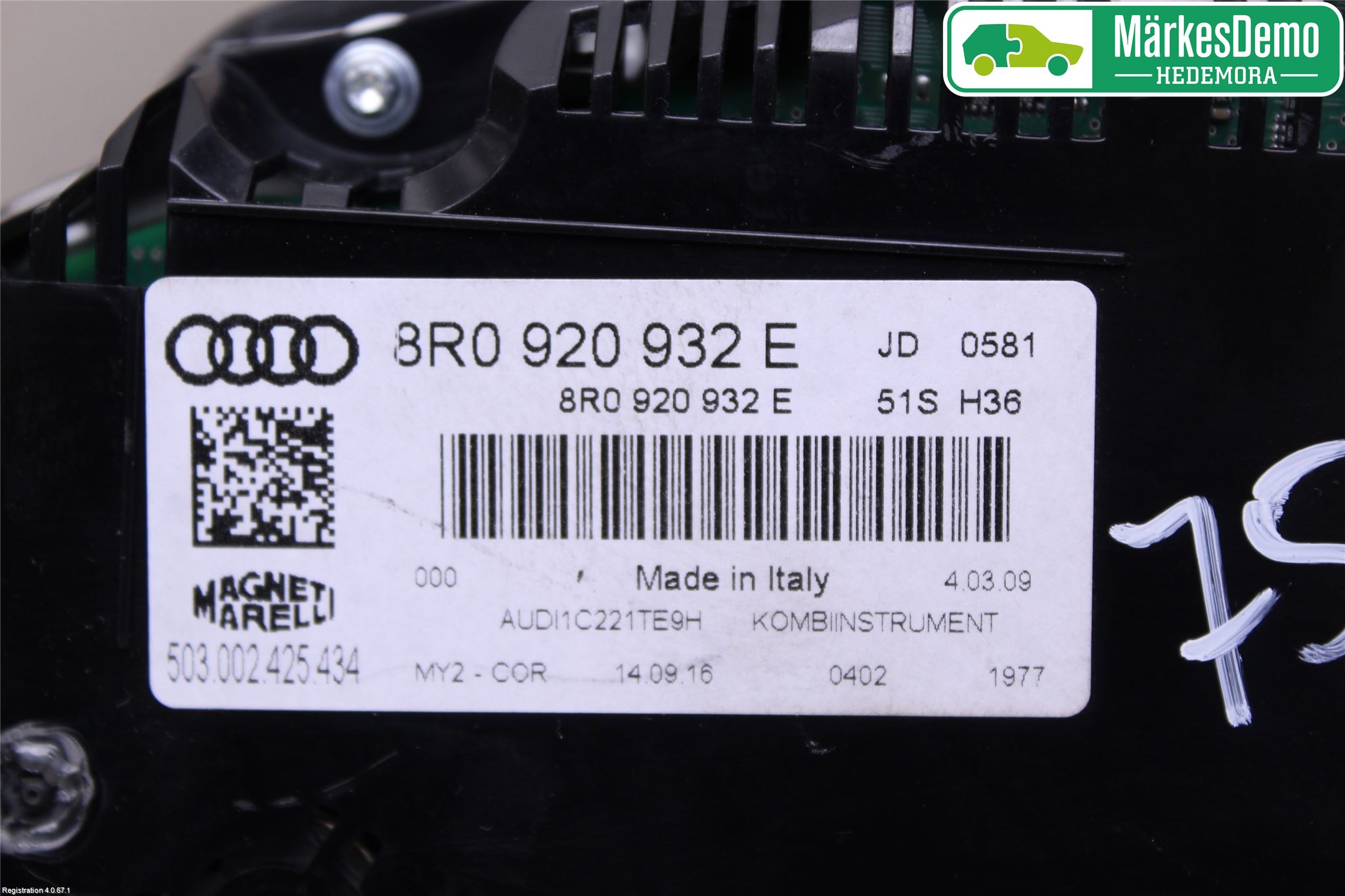 Audi Q5 09-16 Instrument Komb