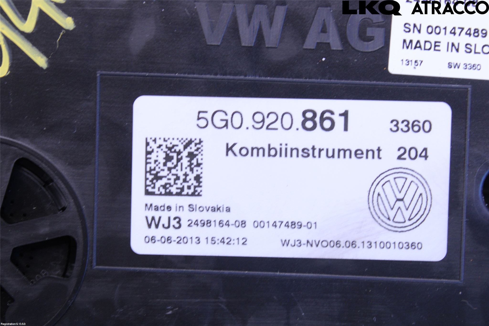 Volkswagen VW GOLF / E-GOLF VII 13-20 Instrument Komb