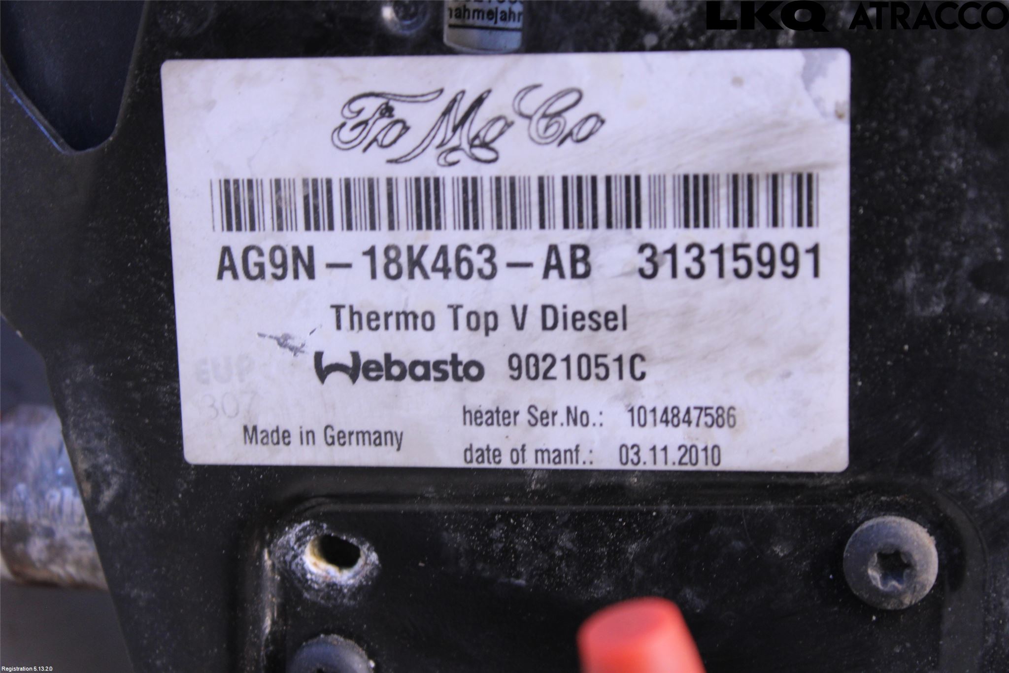 Volvo V70 08-13 Dieselvärmare