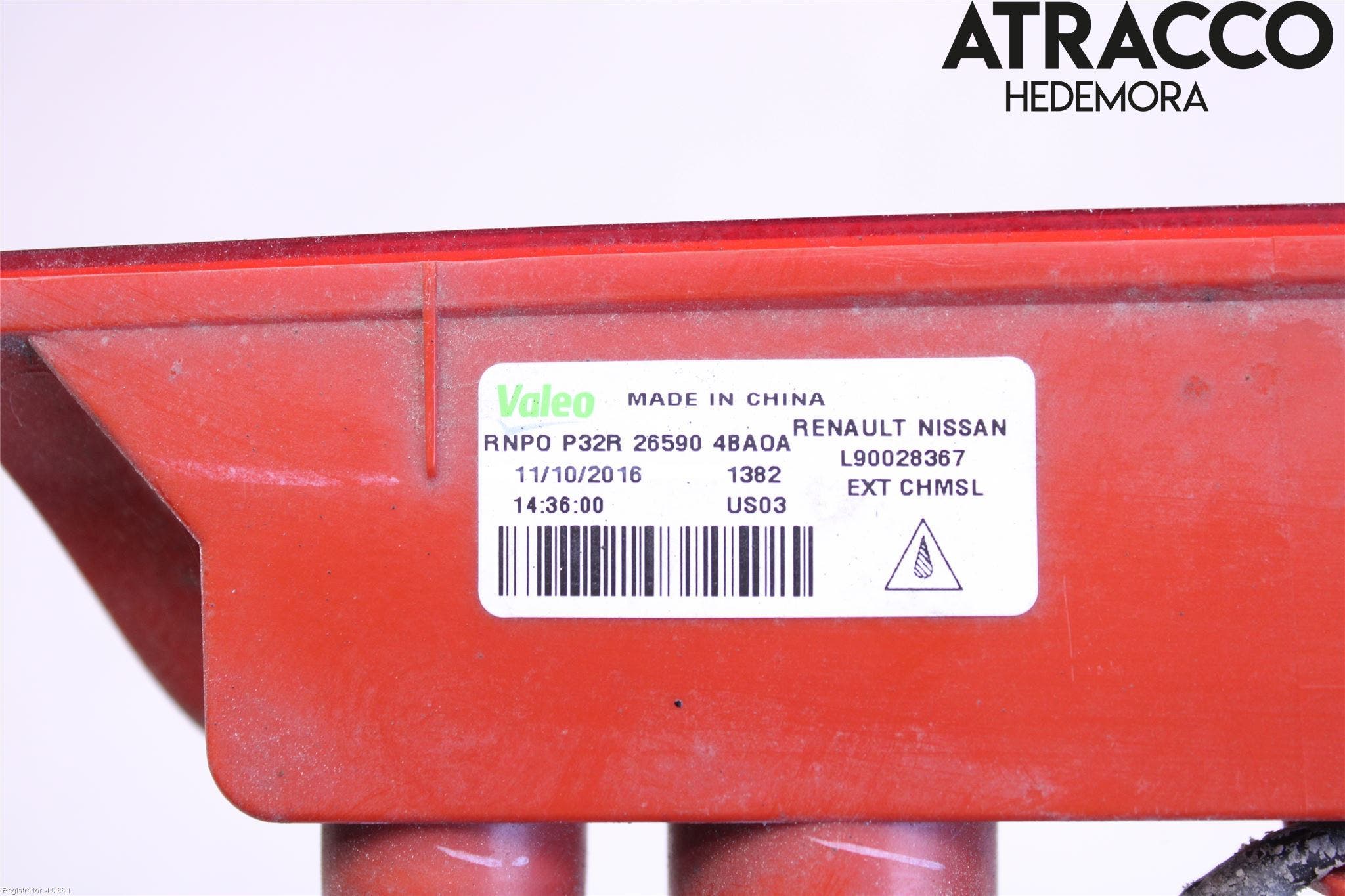 Nissan X-TRAIL 14-21 Bromsljus Bakruta