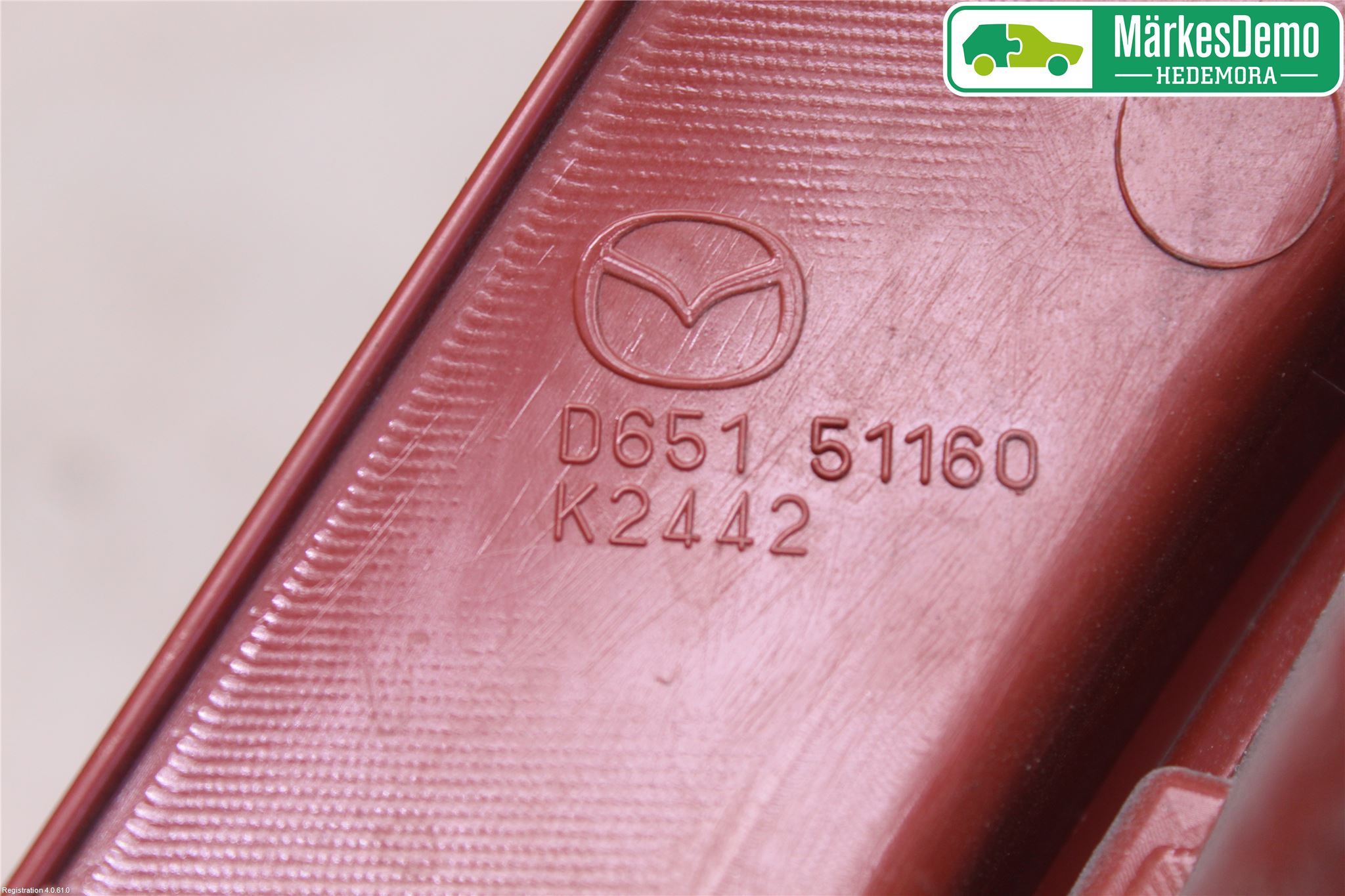 Mazda 2 (DE) 08-15 Bakljus Vänster