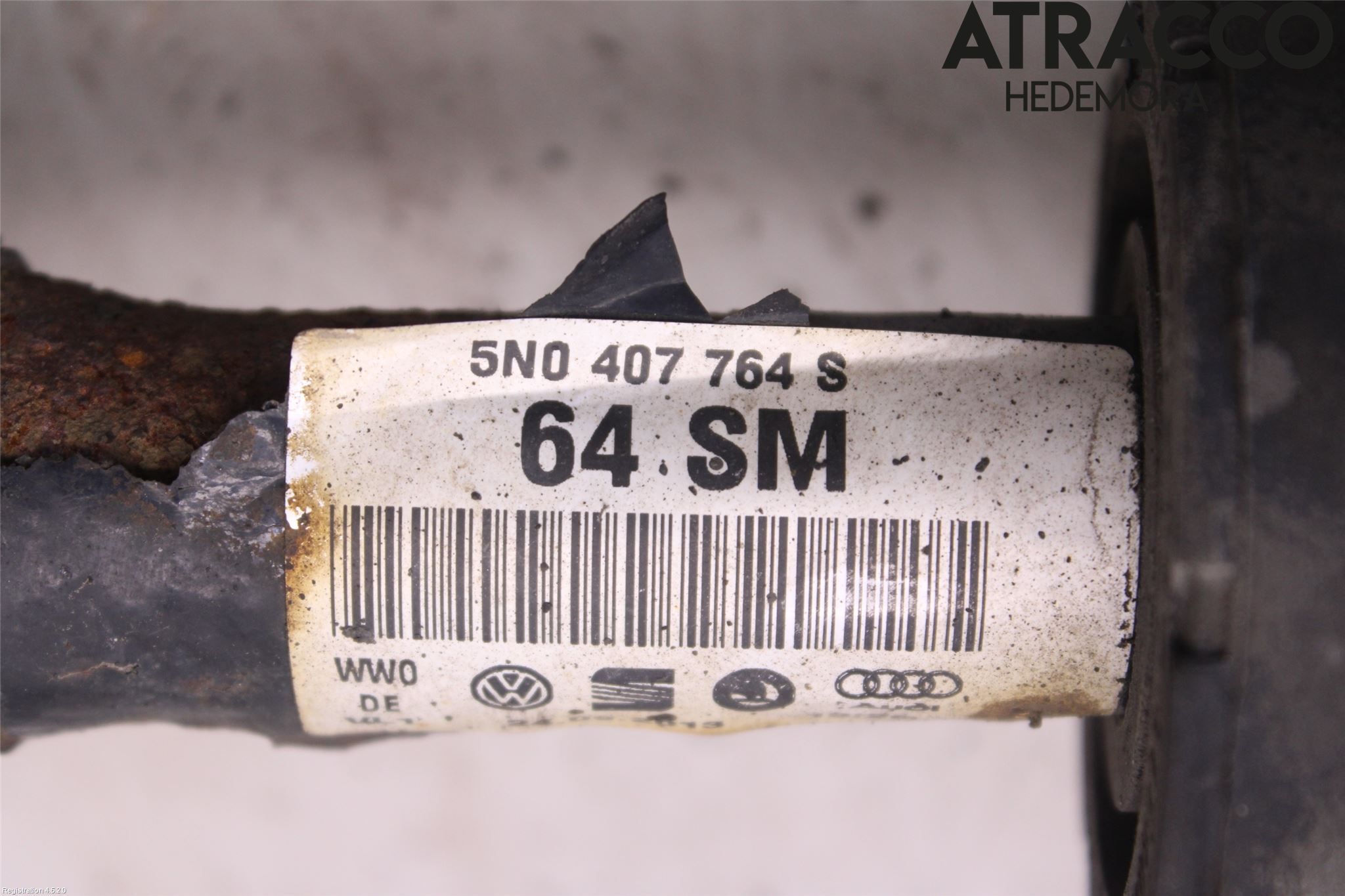Volkswagen VW TIGUAN 07-16 Drivaxel Fram Höger