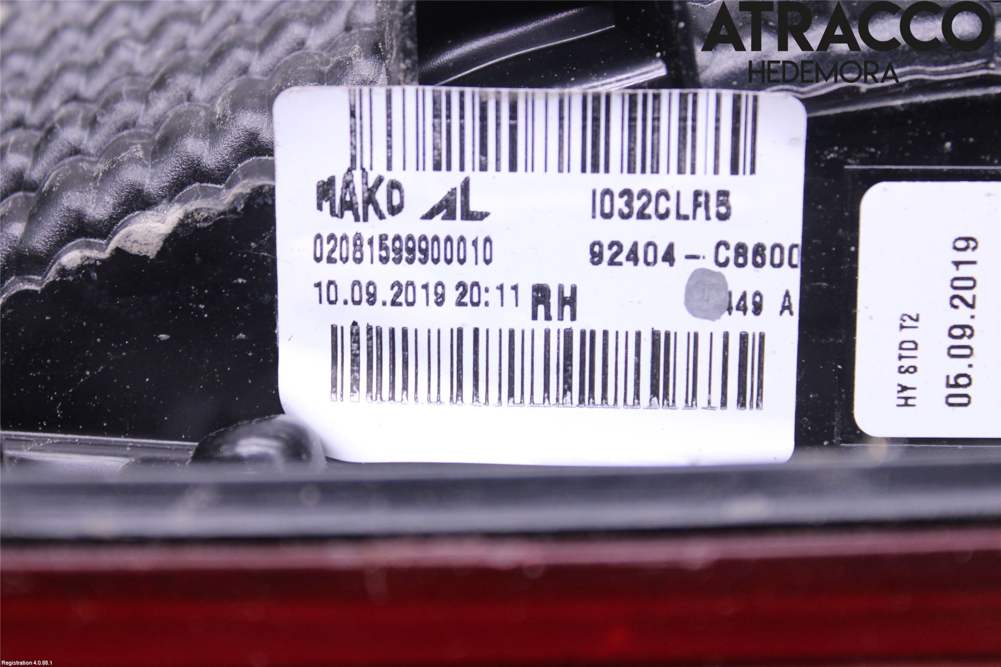 Hyundai i20 GB 15-20 Bakljus Lucka Vä