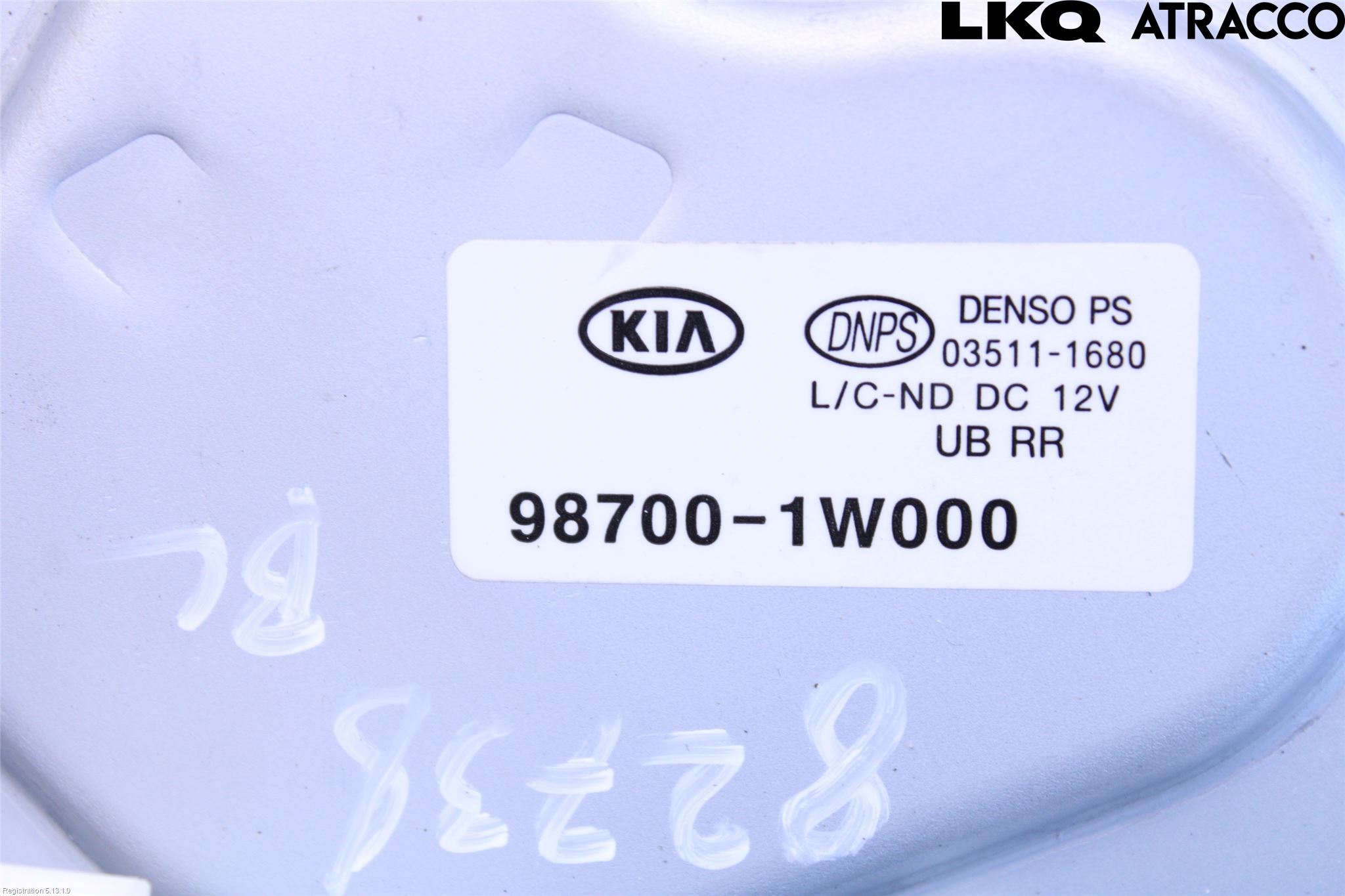 Kia RIO 12-16 Torkarmotor Baklucka