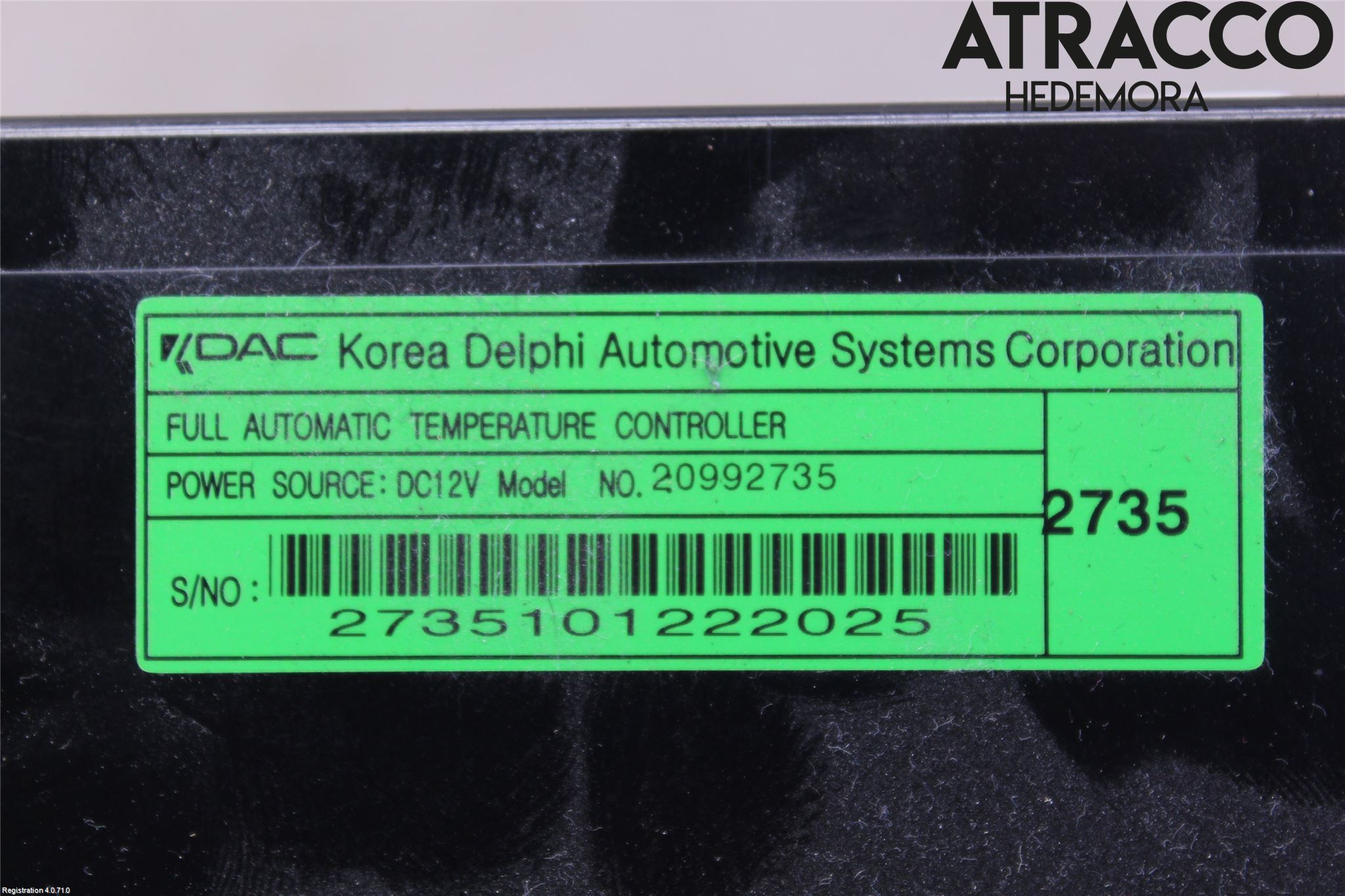 Chevrolet CAPTIVA Ac Styrenhet Ac Manöveren