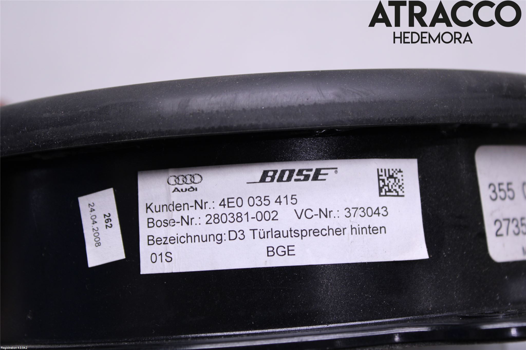 Audi A8/S8 4E  02-09 Högtalare