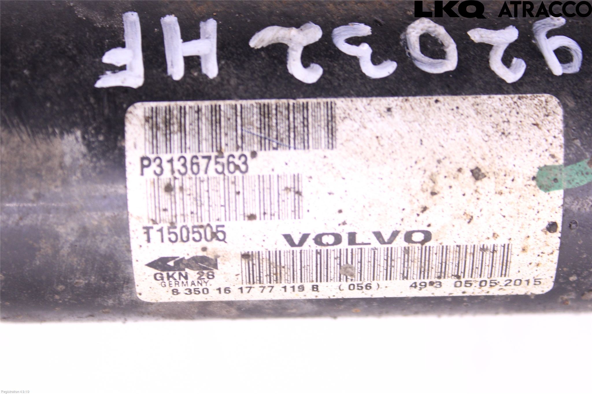 Volvo XC60 14-17 Drivaxel Fram Höger
