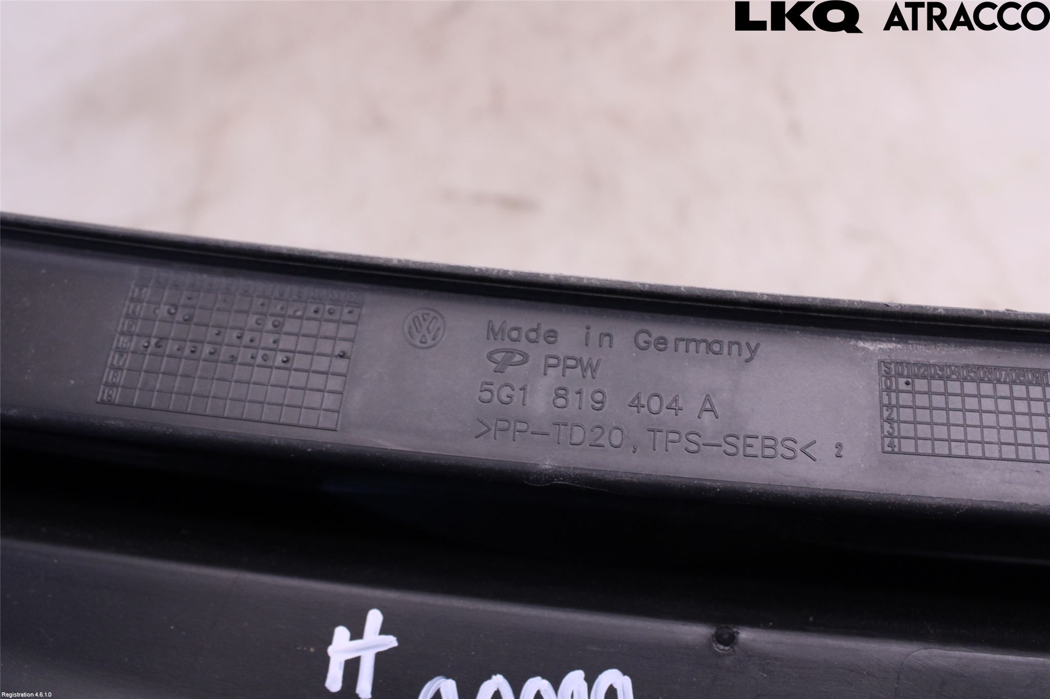 Volkswagen VW GOLF / E-GOLF VII 13-20 Torpedplåt-Torpedplast