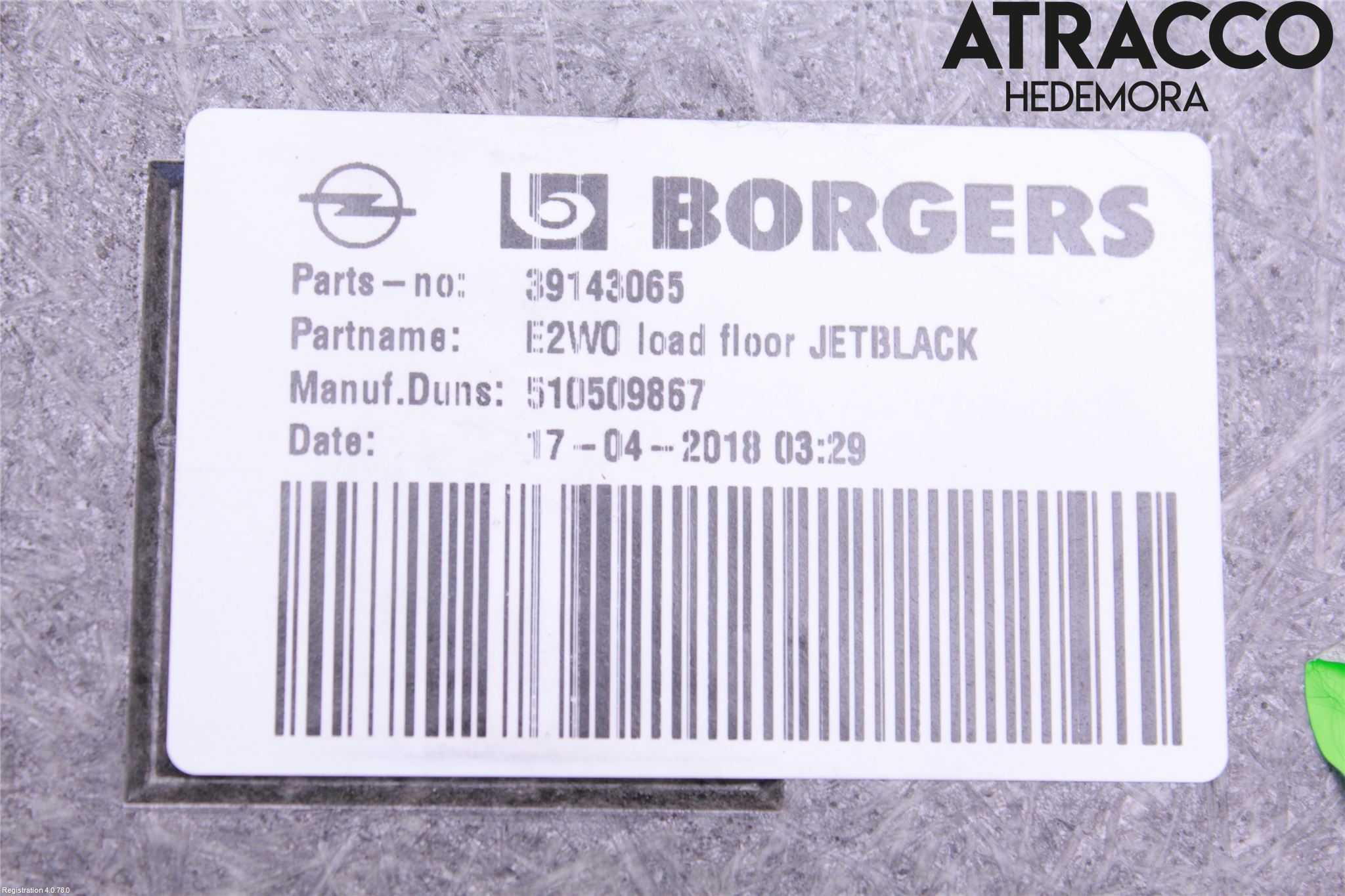Opel INSIGNIA 17- Inrbagagerumklädsel-Golv