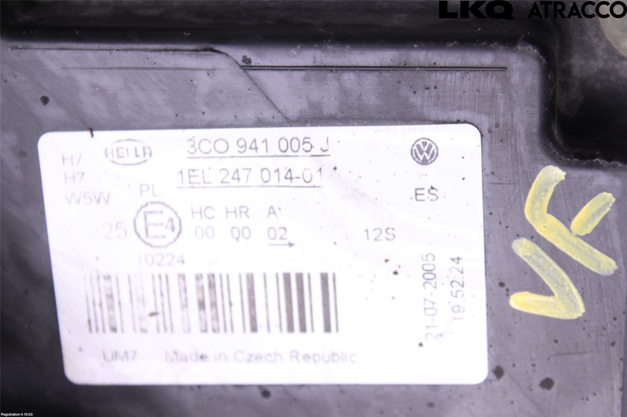 Volkswagen VW PASSAT 05-11 Strålkastare Vänster