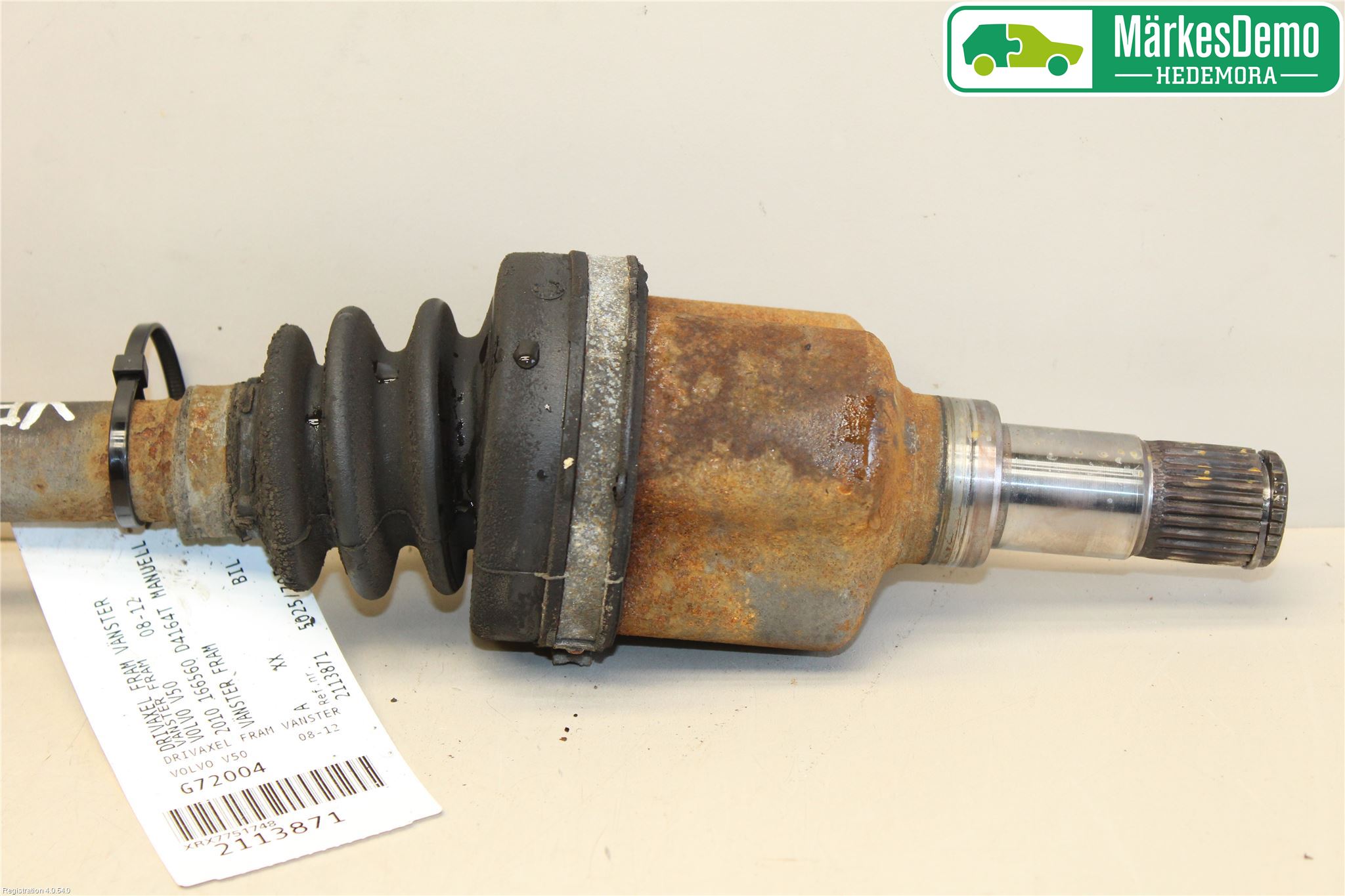 Volvo V50 08-12 Drivaxel Fram Vänster
