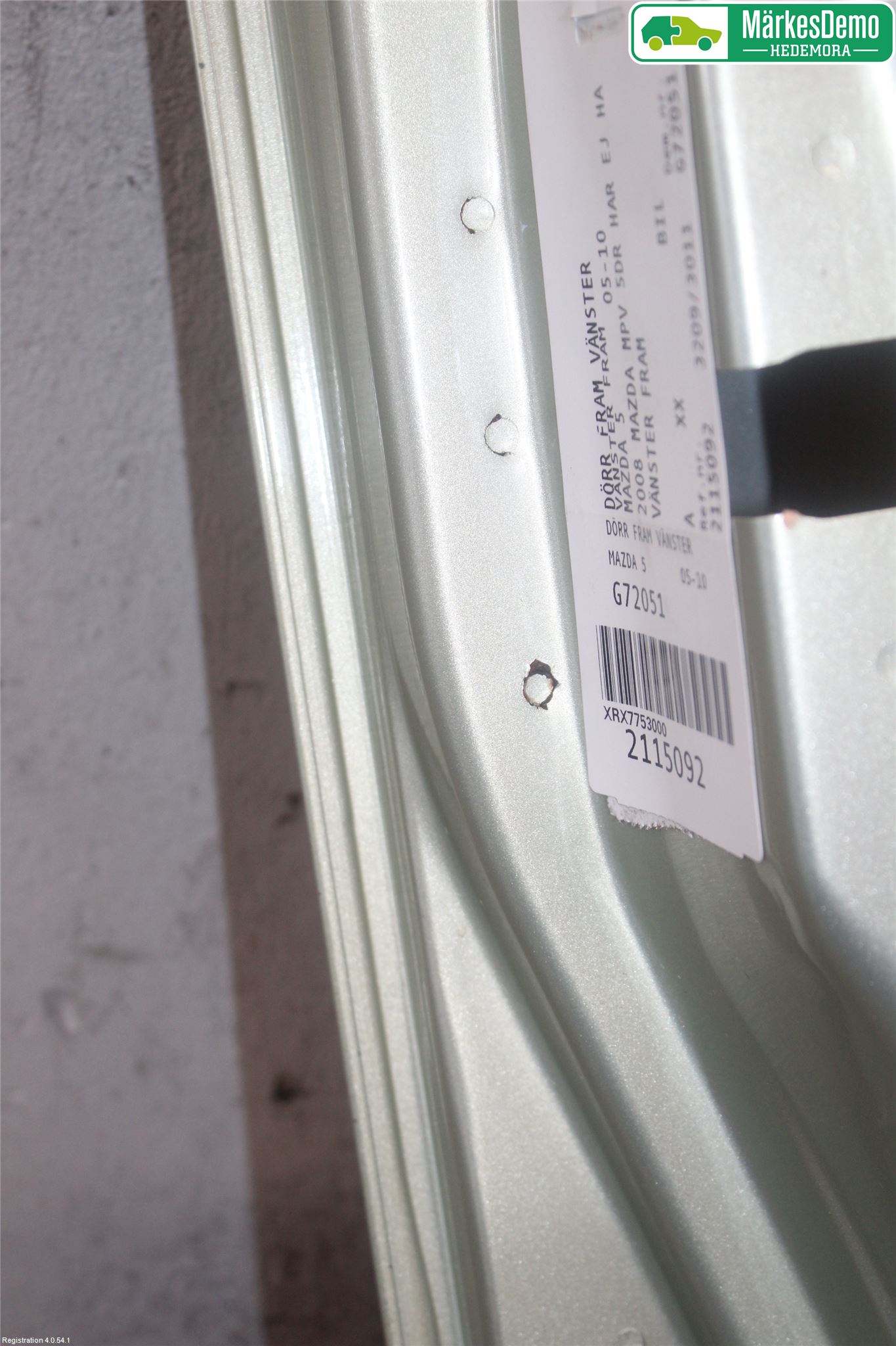 Mazda 5 05-10 Dörr Fram Vänster