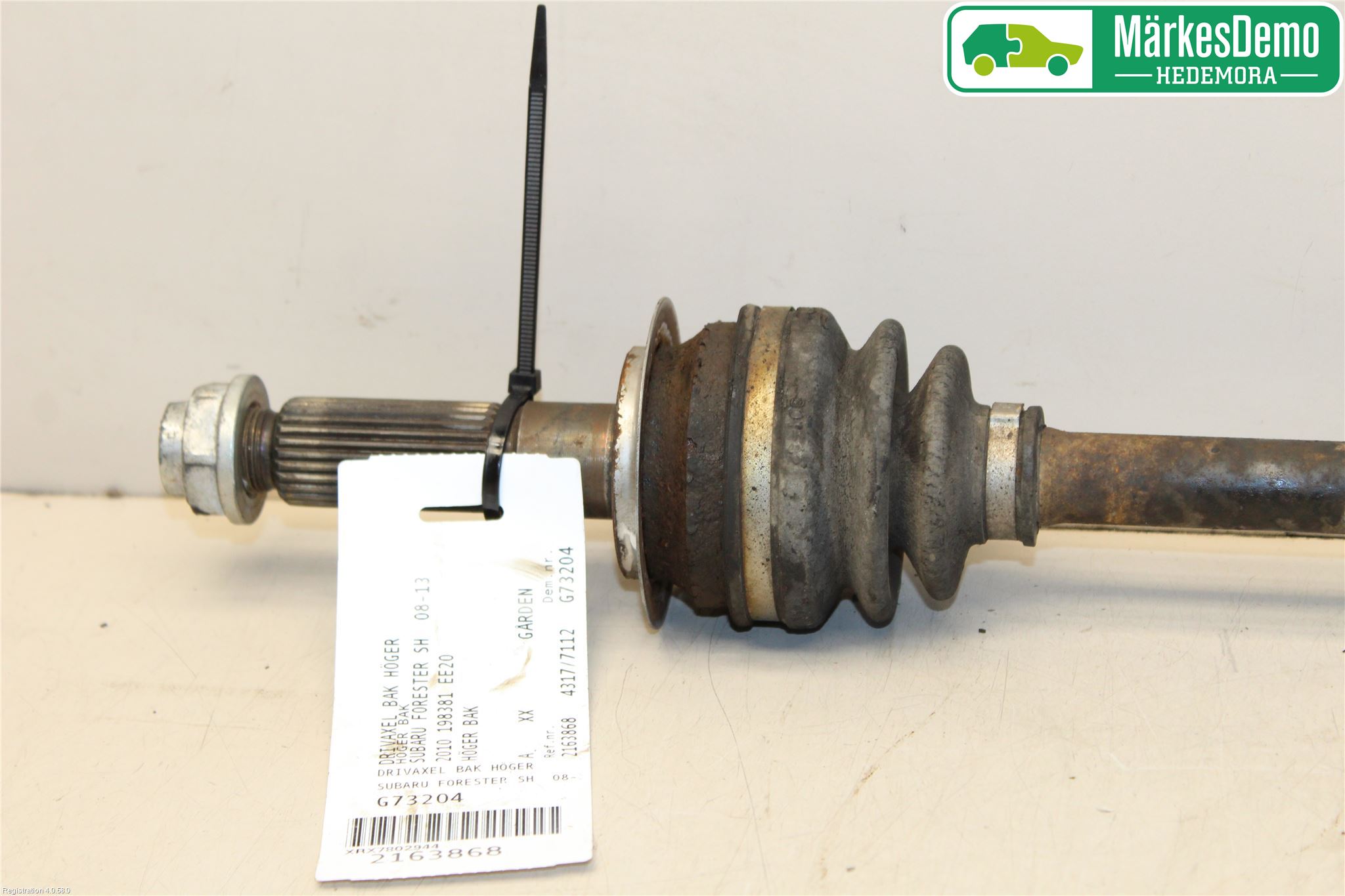Subaru FORESTER SH  08-13 Drivaxel Bak Höger