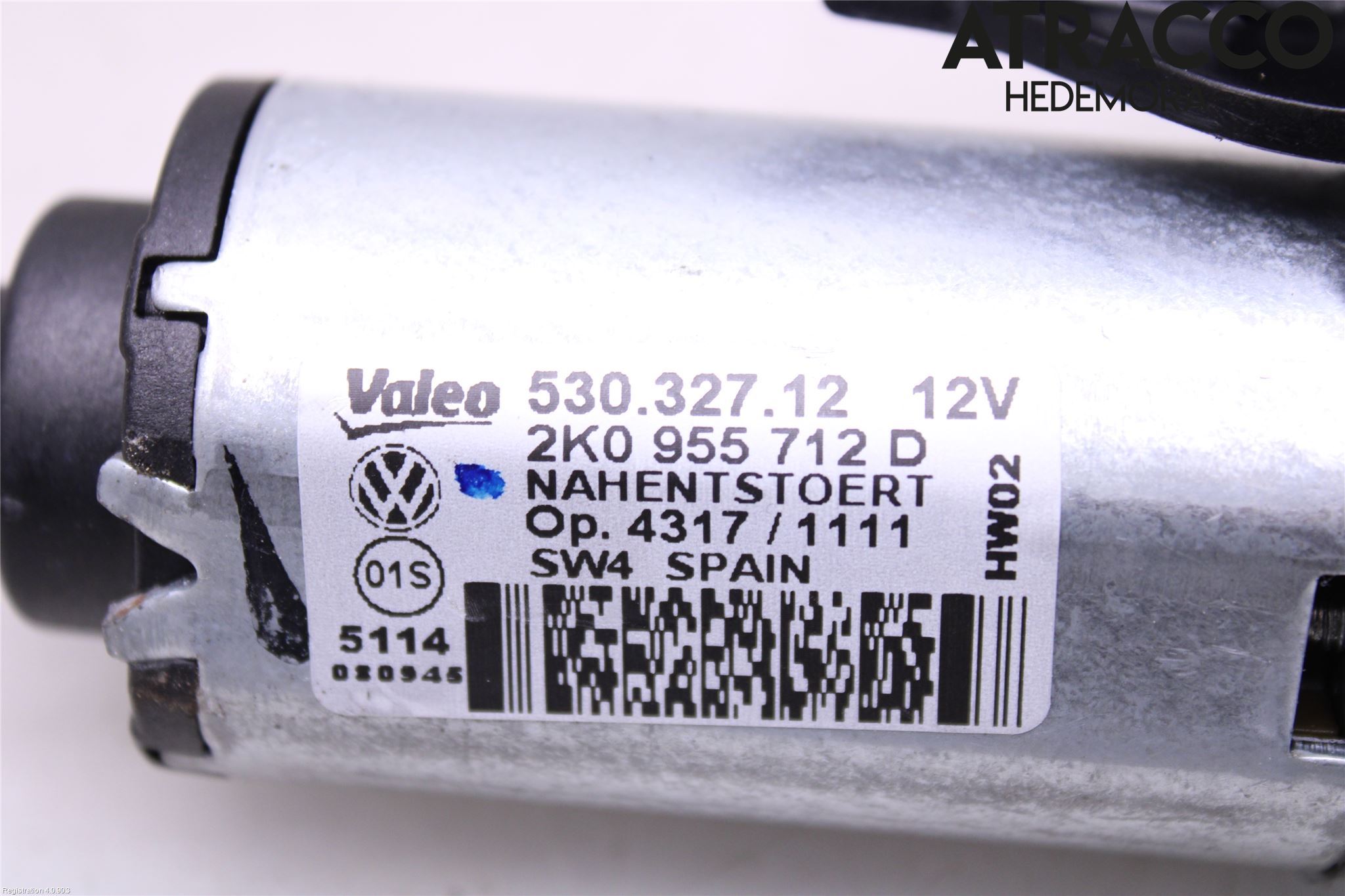 Volkswagen VW CADDY 11-15 Torkarmotor Baklucka