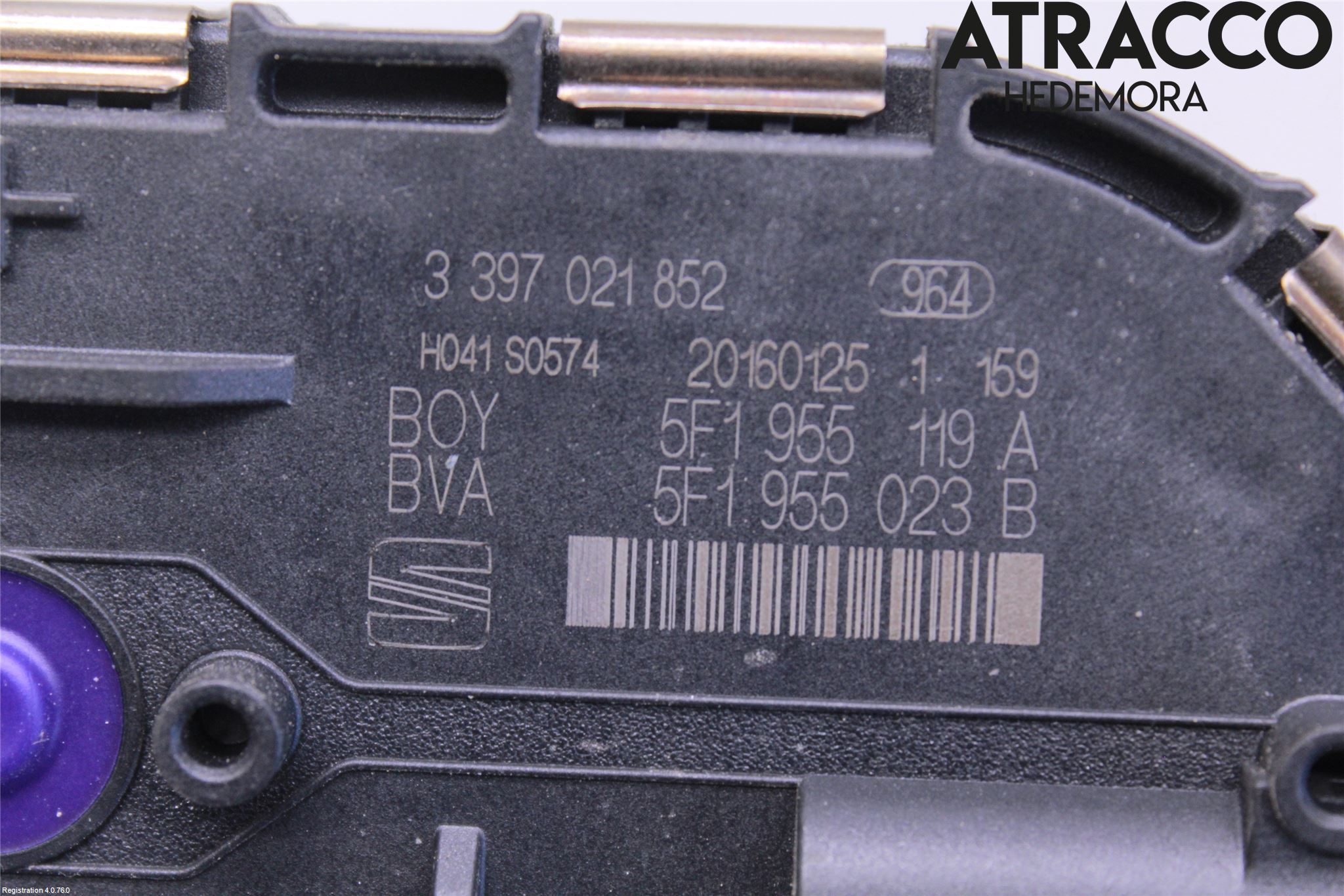 Seat LEON 13-20 Torkarmotor Vindruta