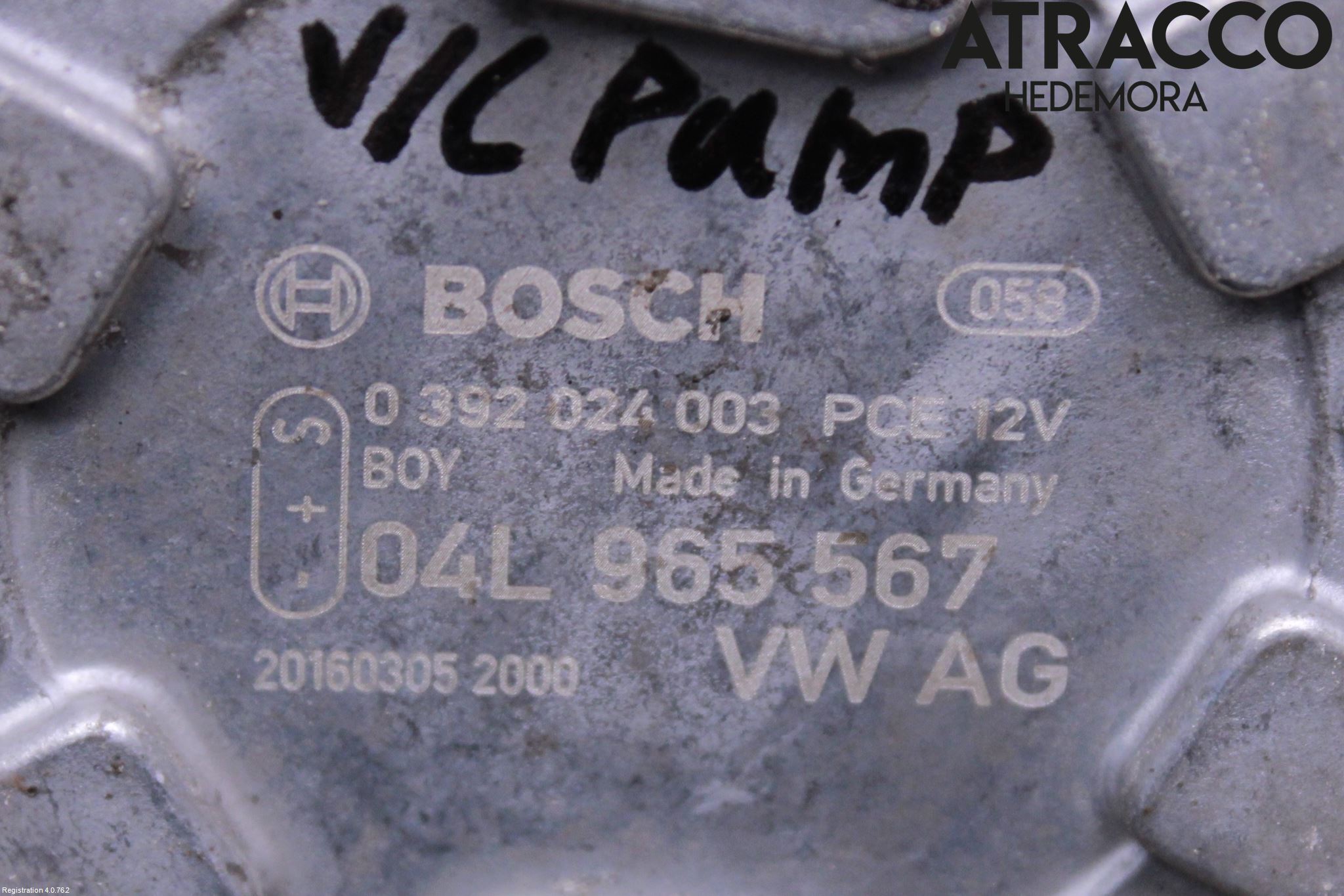 Volkswagen VW PASSAT 15-19 Värme Cirkulationspump