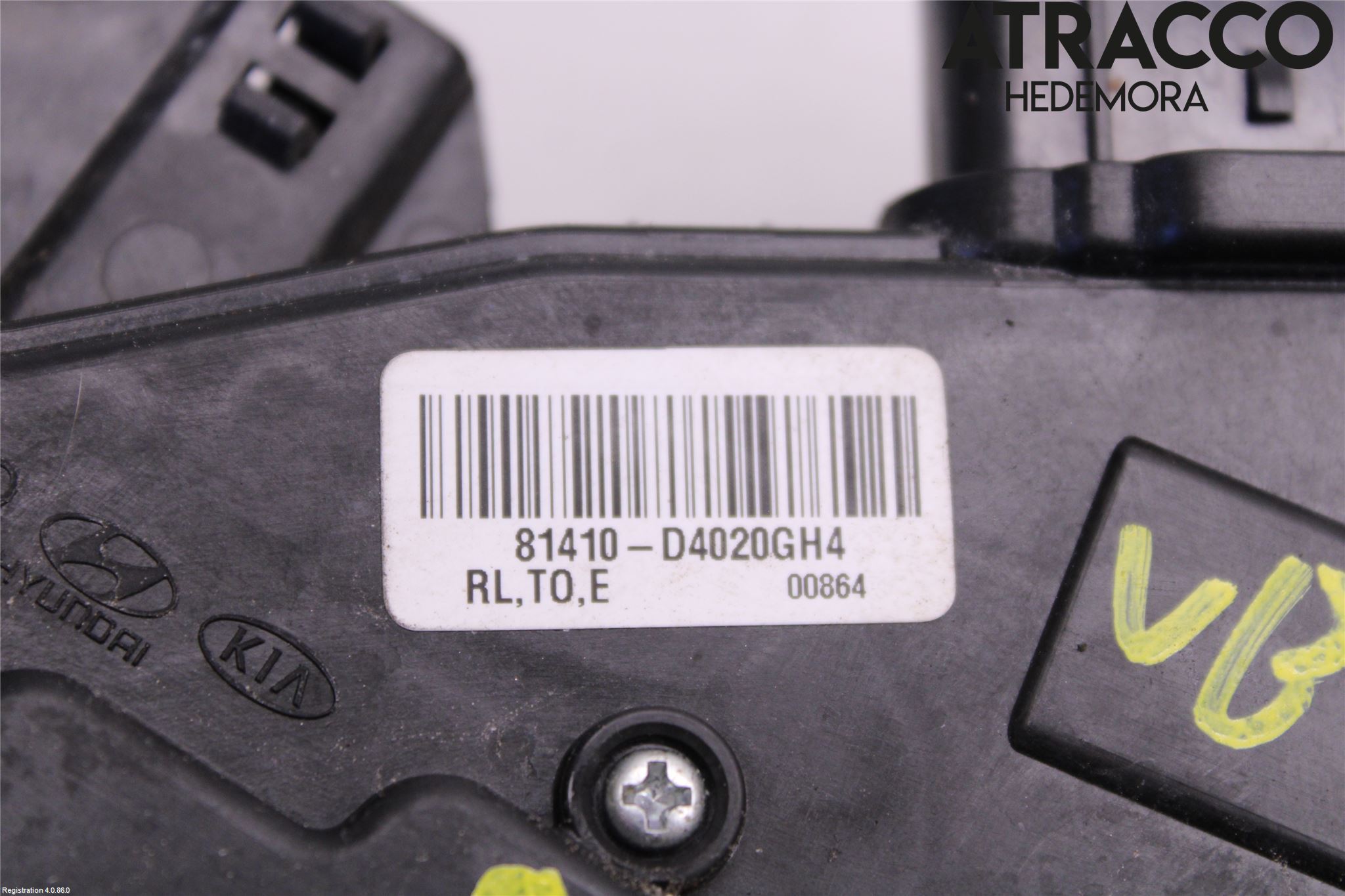 Kia OPTIMA 16-20 Låskista-Dörrlås