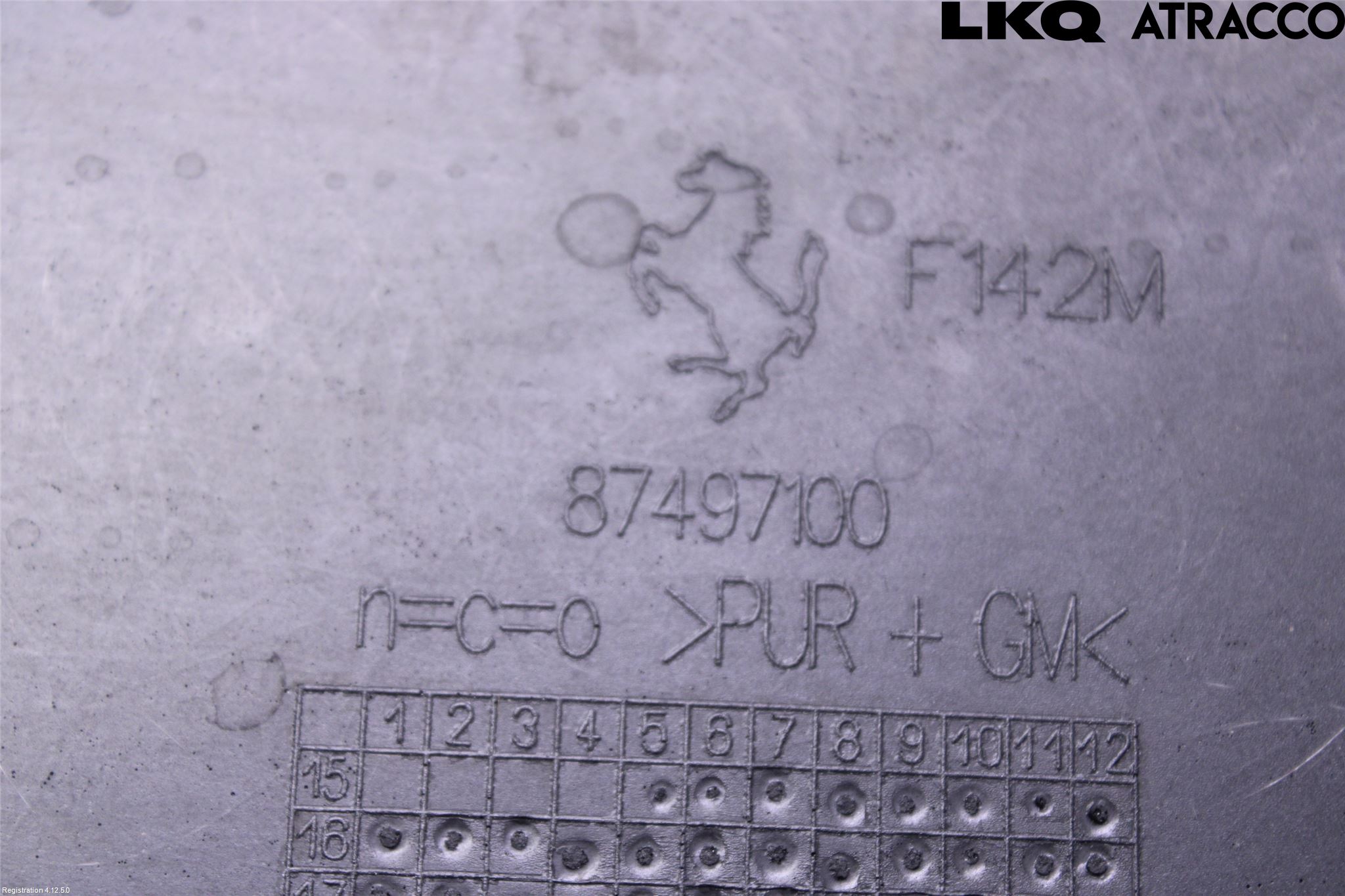 Ferrari F8 Hasplåt Plåt-Plast